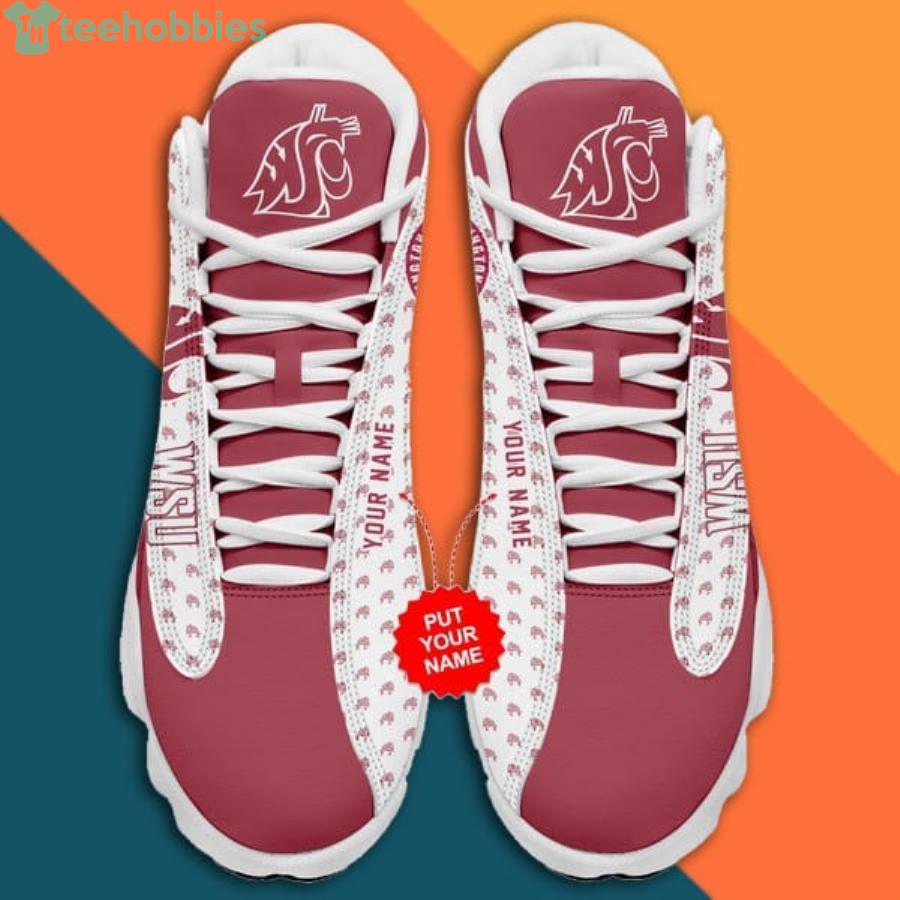 Washington State Air Jordan 13 Sneaker Shoes image Washington State Air Jordan 13 Sneaker Shoes Product Photo 2