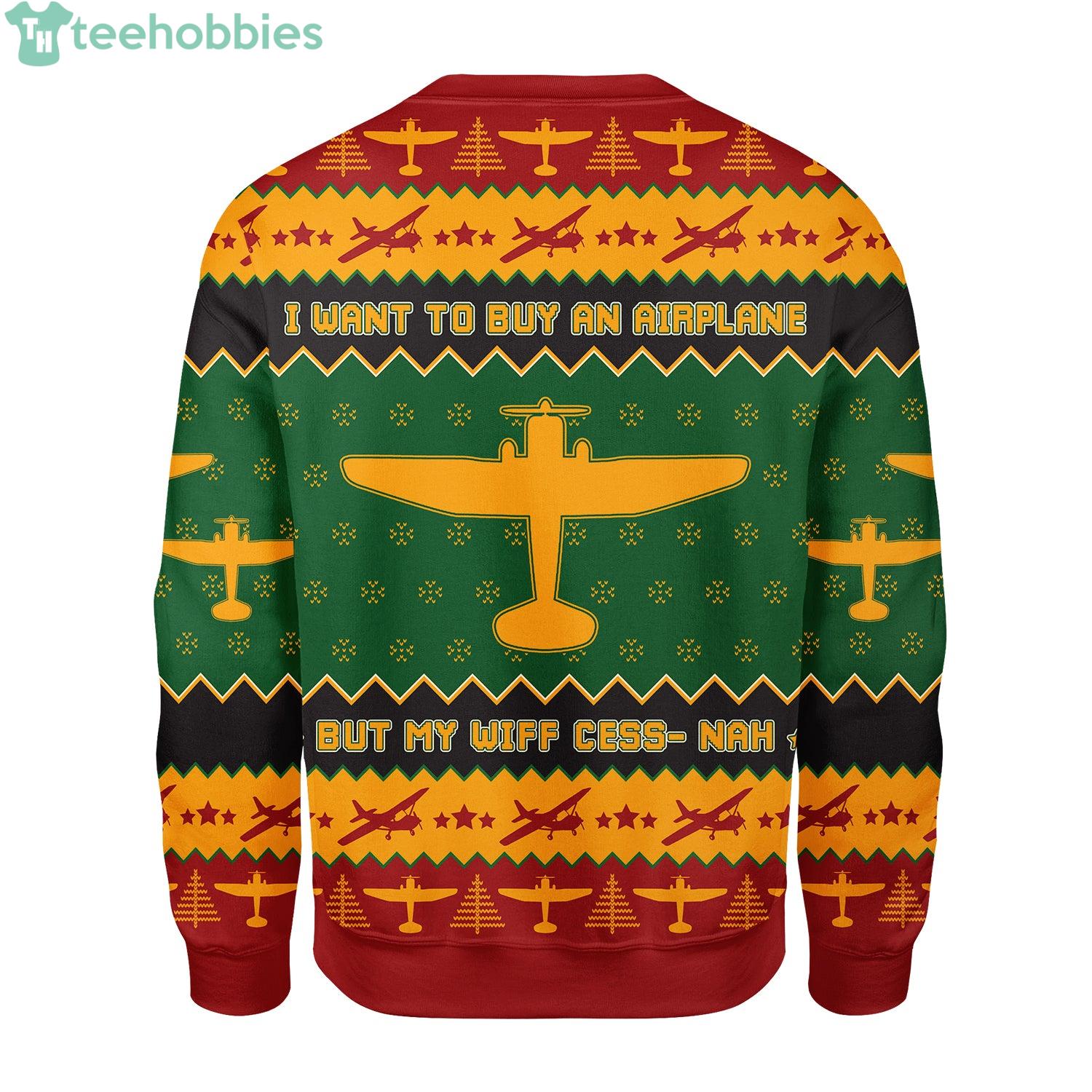 Airplane ugly deals christmas sweater