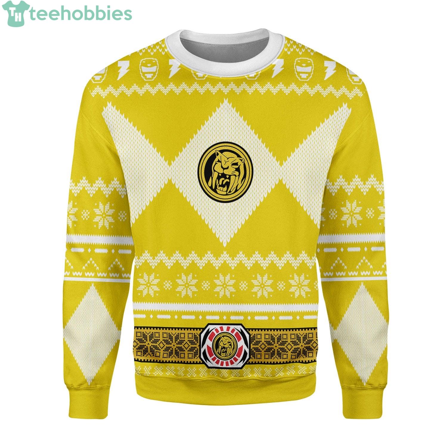 yellow christmas sweater