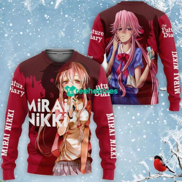 Yuno Gasai Future Diary Mirai Nikki All Over Printed 3D Shirt Anime Lover Product Photo 2