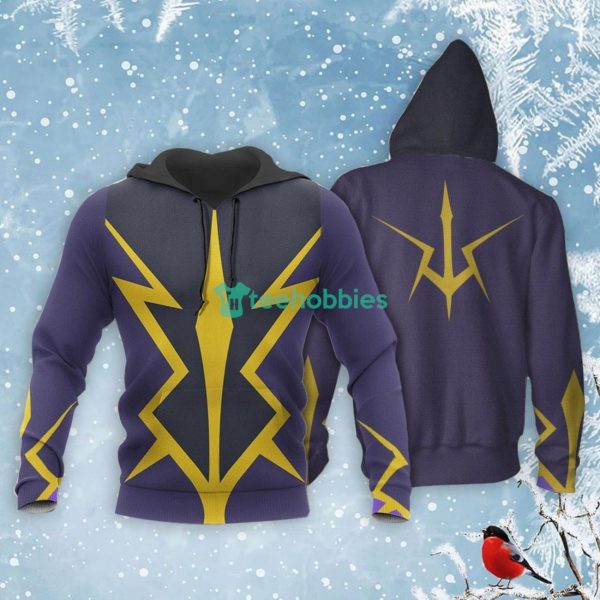 Zero Lelouch Uniform All Over Printed 3D Shirt Code Geass Lelouch of the Rebellion Anime Fans Product Photo 3