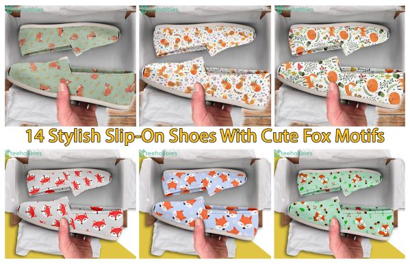 14 Stylish Slip-On Shoes With Cute Fox Motifs
