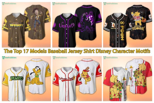 The Top 17 Models Baseball Jersey Shirt Disney Character Motifs