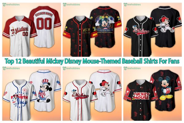 Top 12 Beautiful Mickey Disney Mouse-Themed Baseball Shirts For Fans