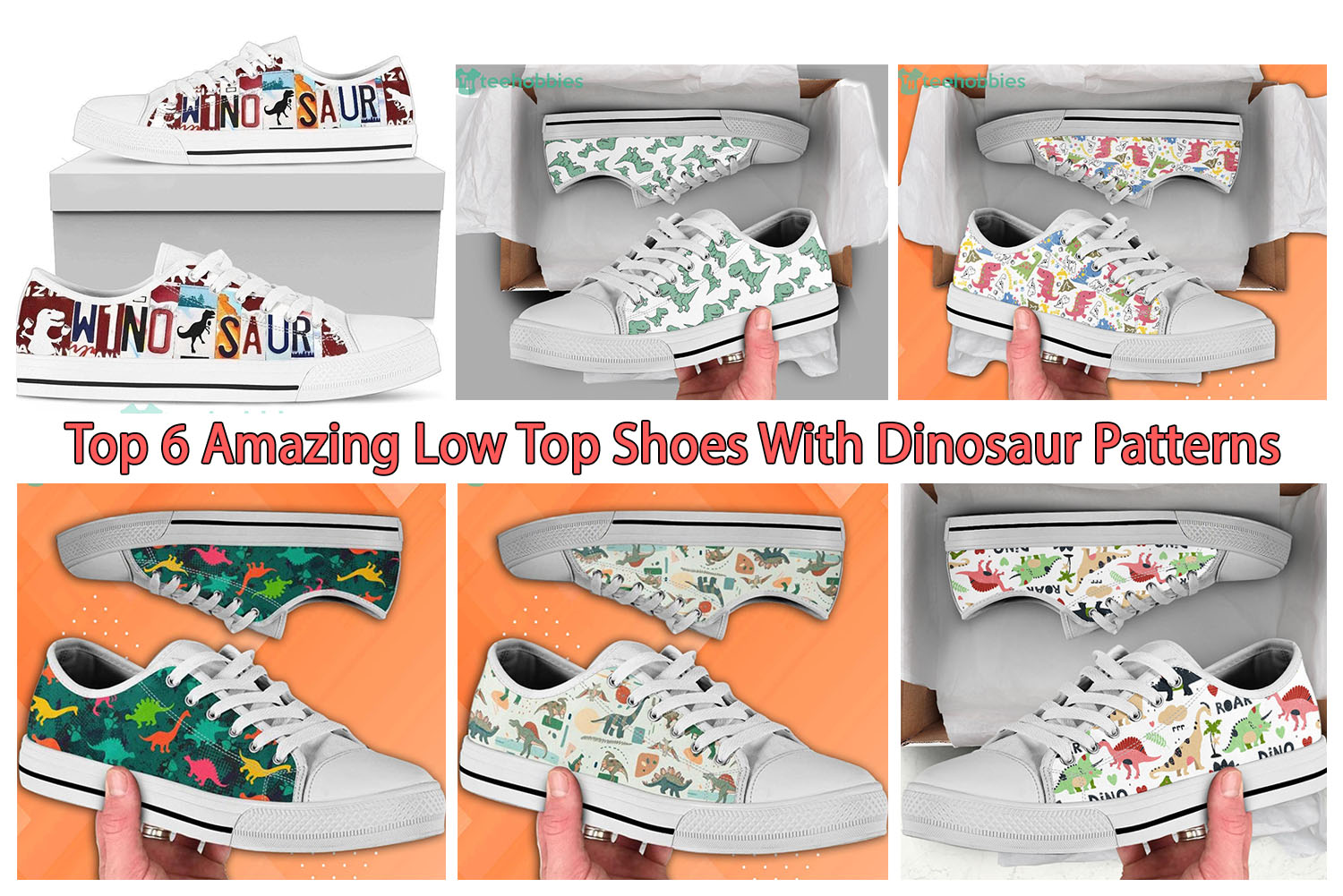 Top 6 Amazing Low Top Shoes With Dinosaur Patterns