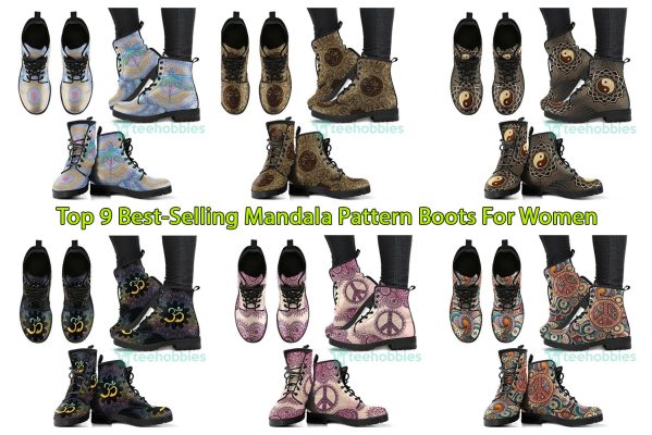 Top 9 Best-Selling Mandala Pattern Boots For Women