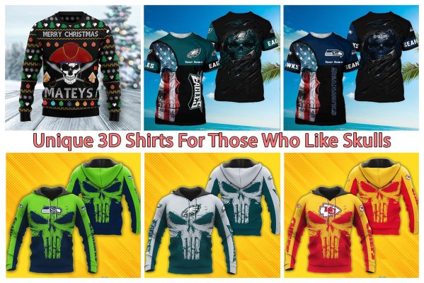 Unique 3D Shirts For Those Who Like Skulls