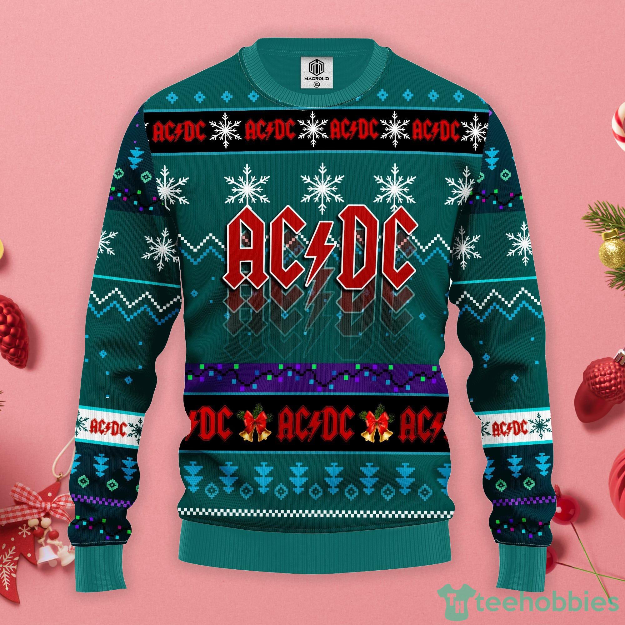 Acdc Fans Christmas Gift Ugly Christmas Sweater Product Photo 1