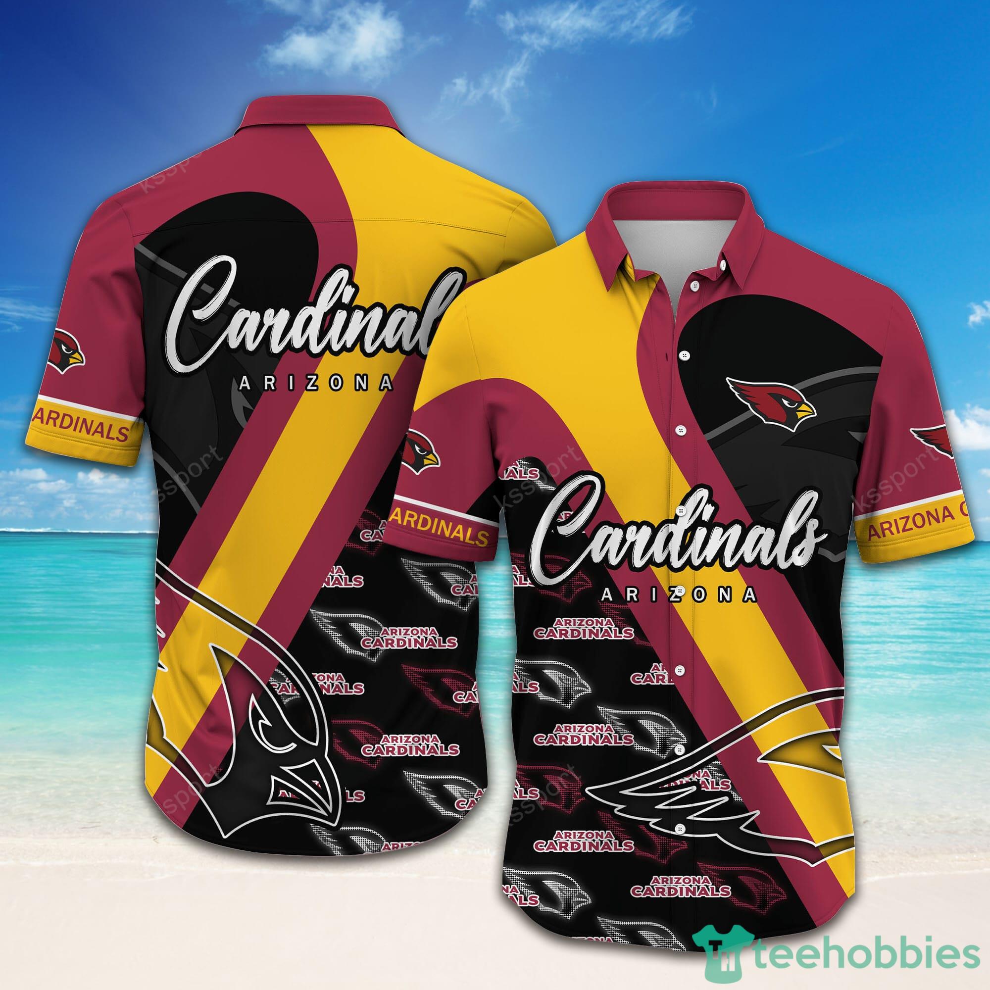 Arizona Cardinals NFL Unisex All Over Print Hawaiian Button Shirt