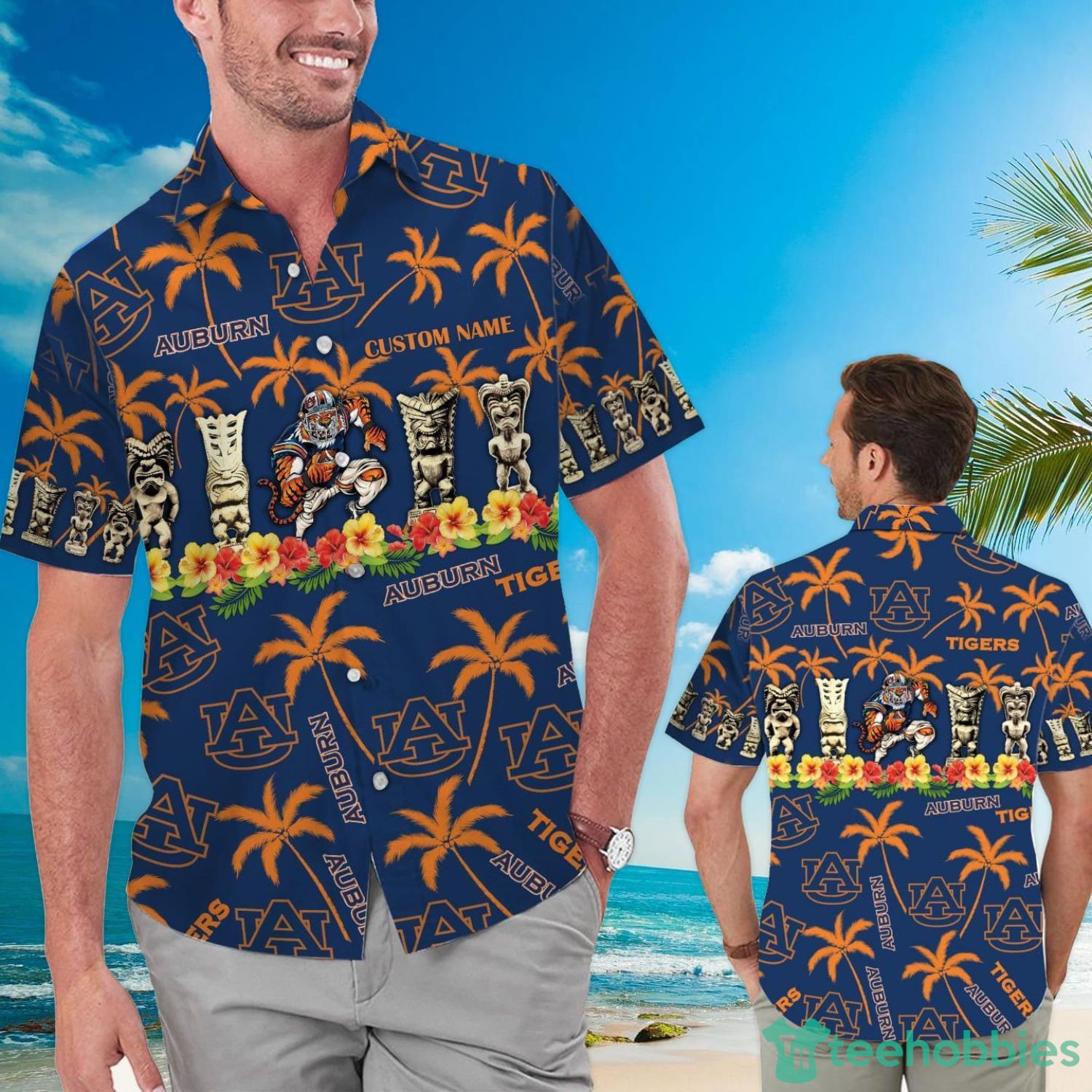 Auburn Tigers Custom Name Hawaiian Shirt For Fans Product Photo 1