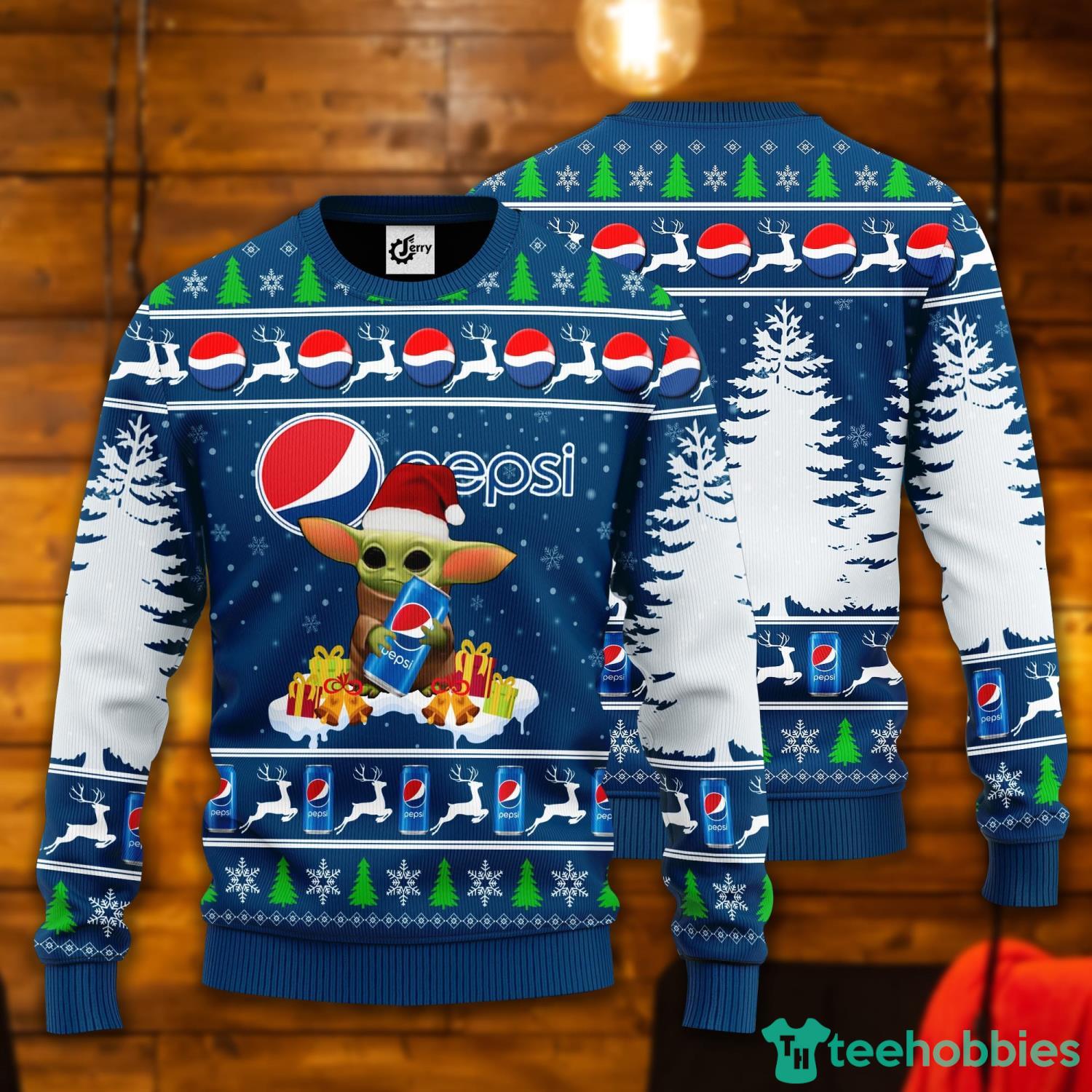 Miami Dolphins Cute Baby Yoda Grogu Holiday Party Ugly Christmas Sweater –