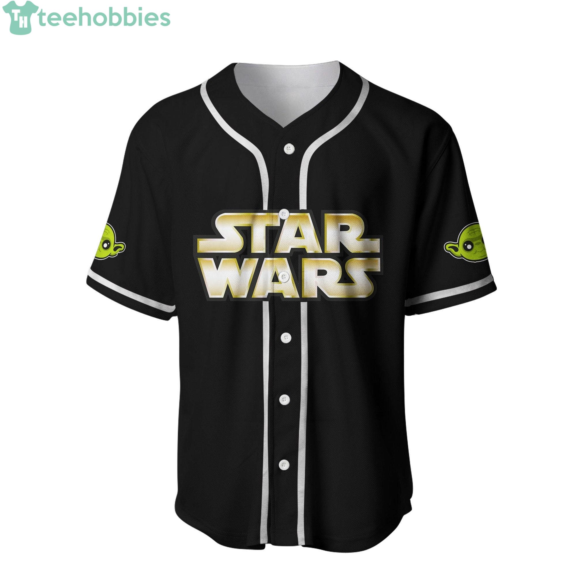 Personalized Kansas City Royals MLB Baby Yoda Star Wars All Over Print  Unisex Baseball Jersey - Black - Senprintmart Store