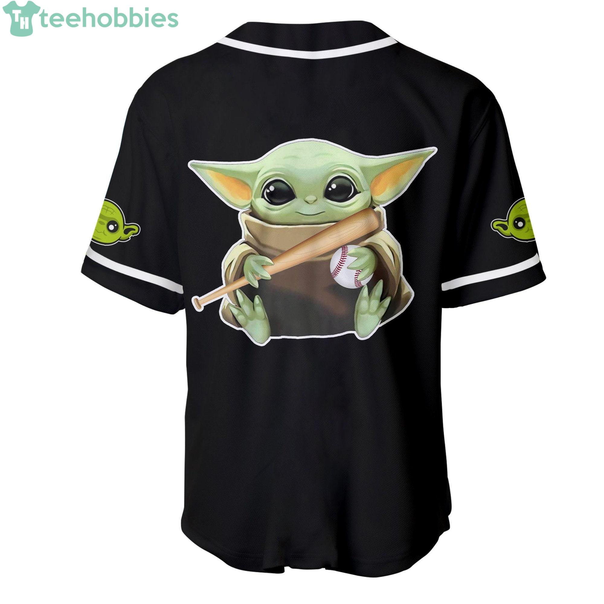 Baby Yoda Cute Yankees Baseball Jersey Shirt - Owl Fashion Shop