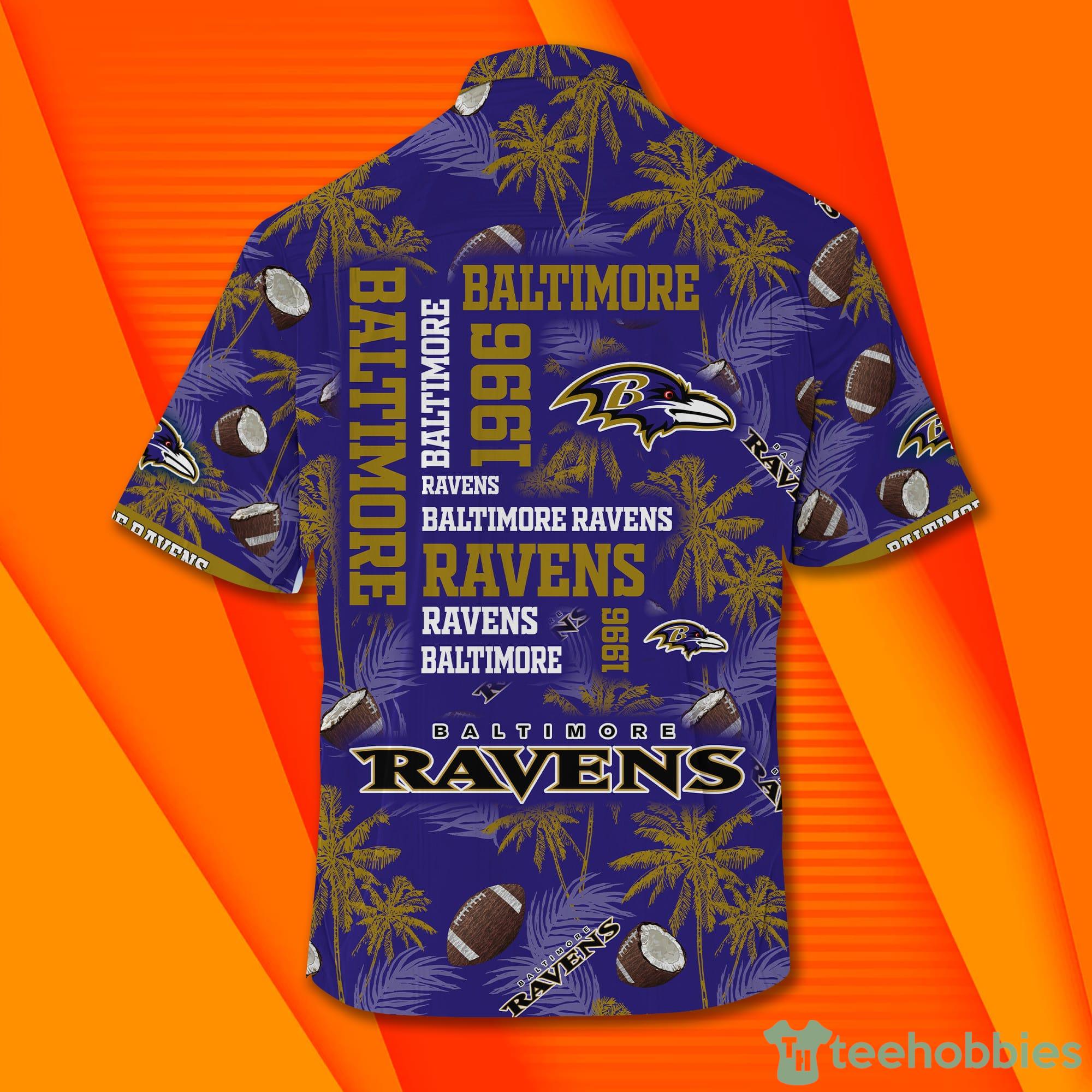 BALTIMORE RAVENS NFL Whimsical Combo Hawaiian Shirt And Short