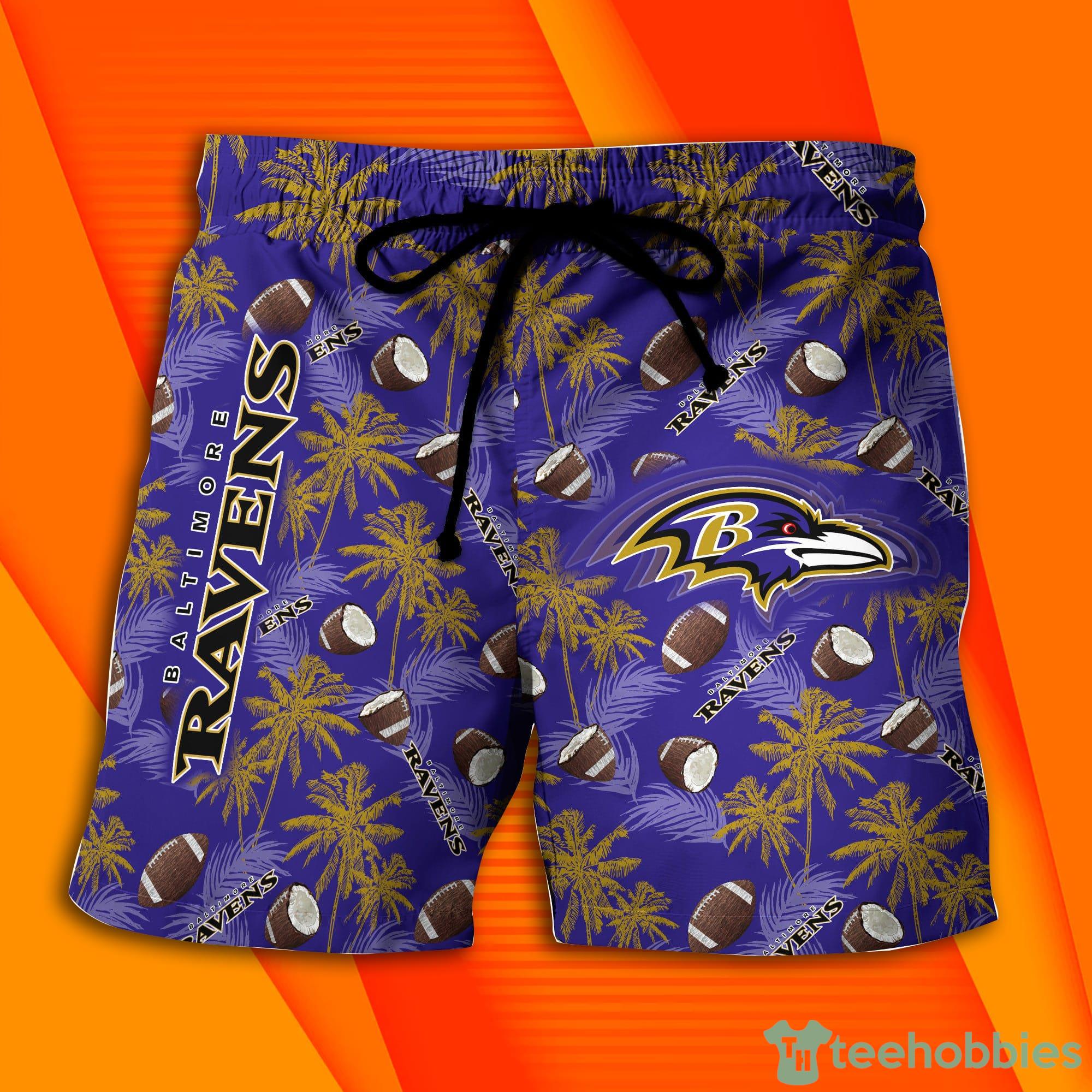 BALTIMORE RAVENS NFL Whimsical Combo Hawaiian Shirt And Short