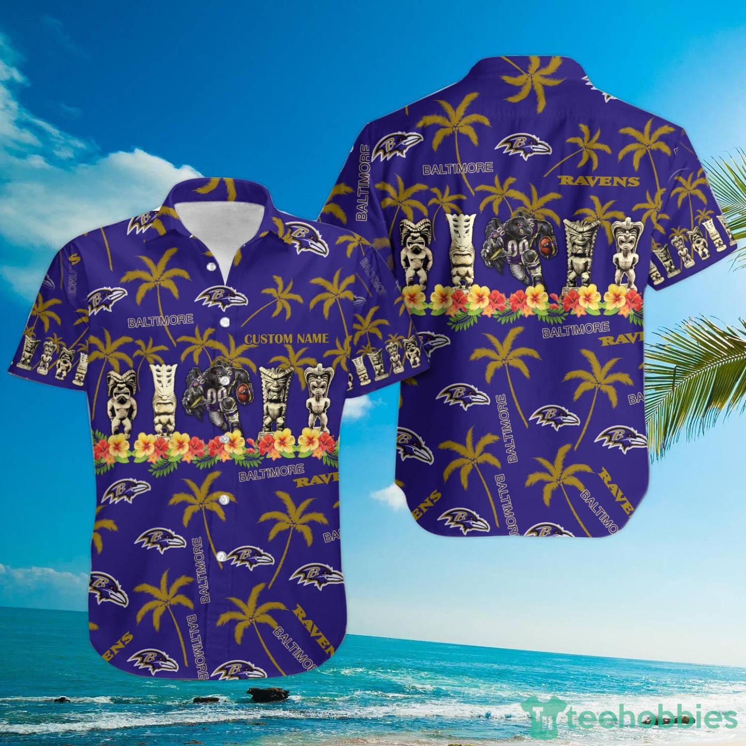 BaltIron Maidenore Ravens Custom Name Hawaiian Shirt Product Photo 4