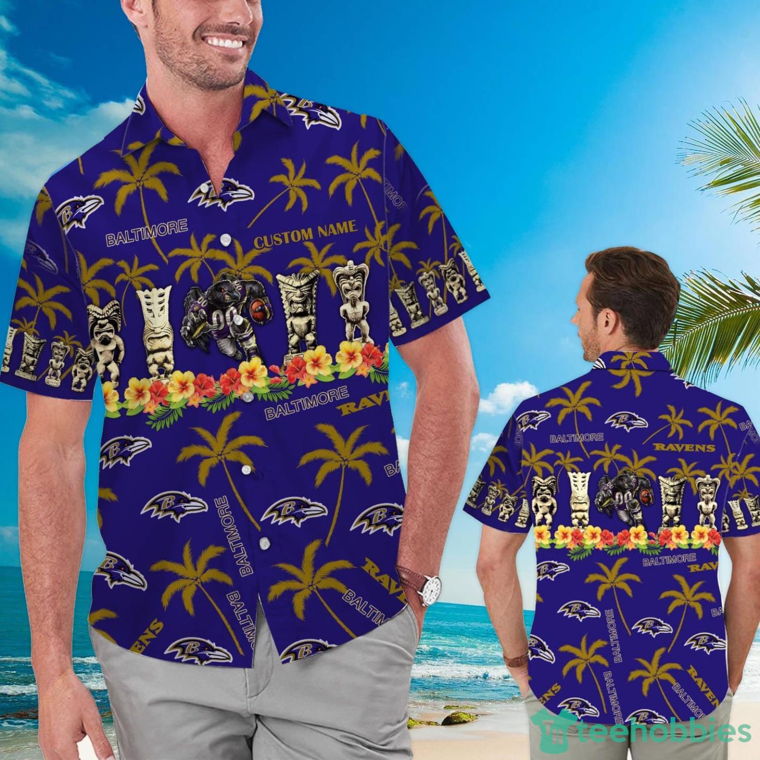 BaltIron Maidenore Ravens Custom Name Hawaiian Shirt Product Photo 1