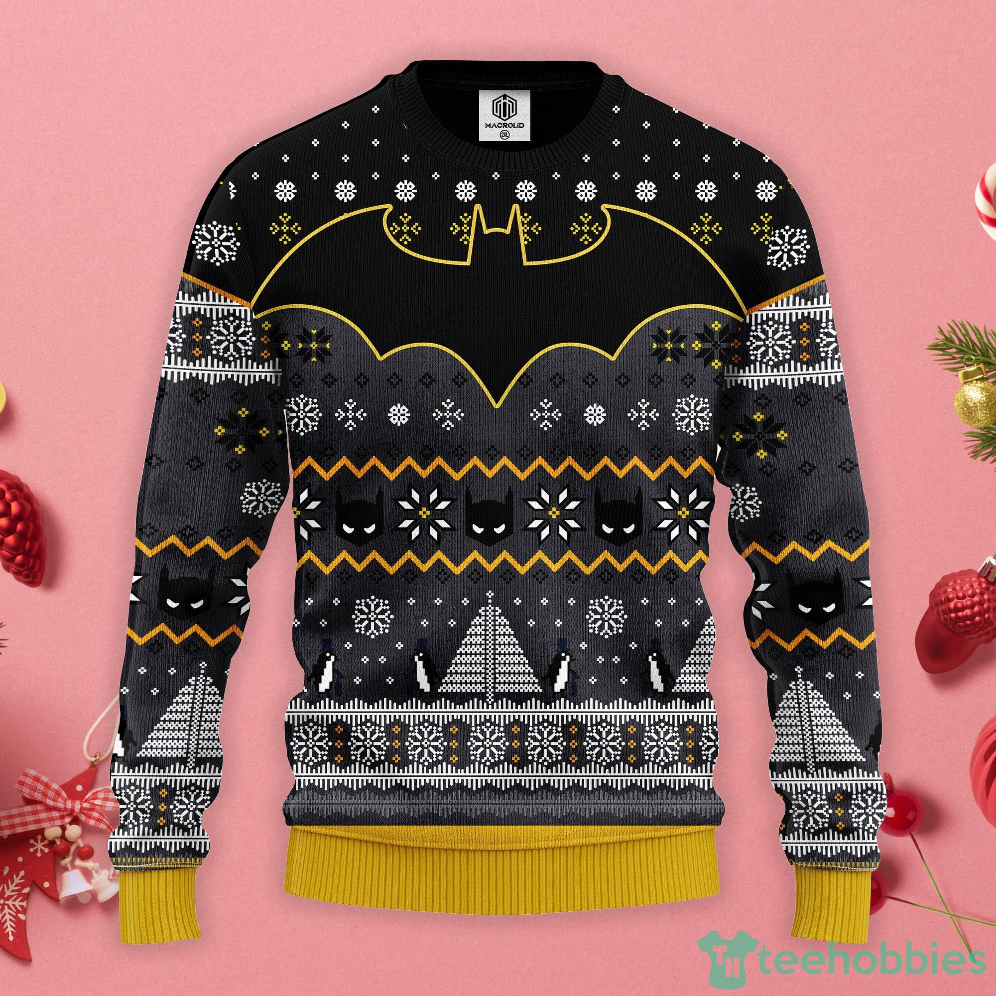 Batman Comic Christmas Gift Ugly Christmas Sweater Product Photo 1