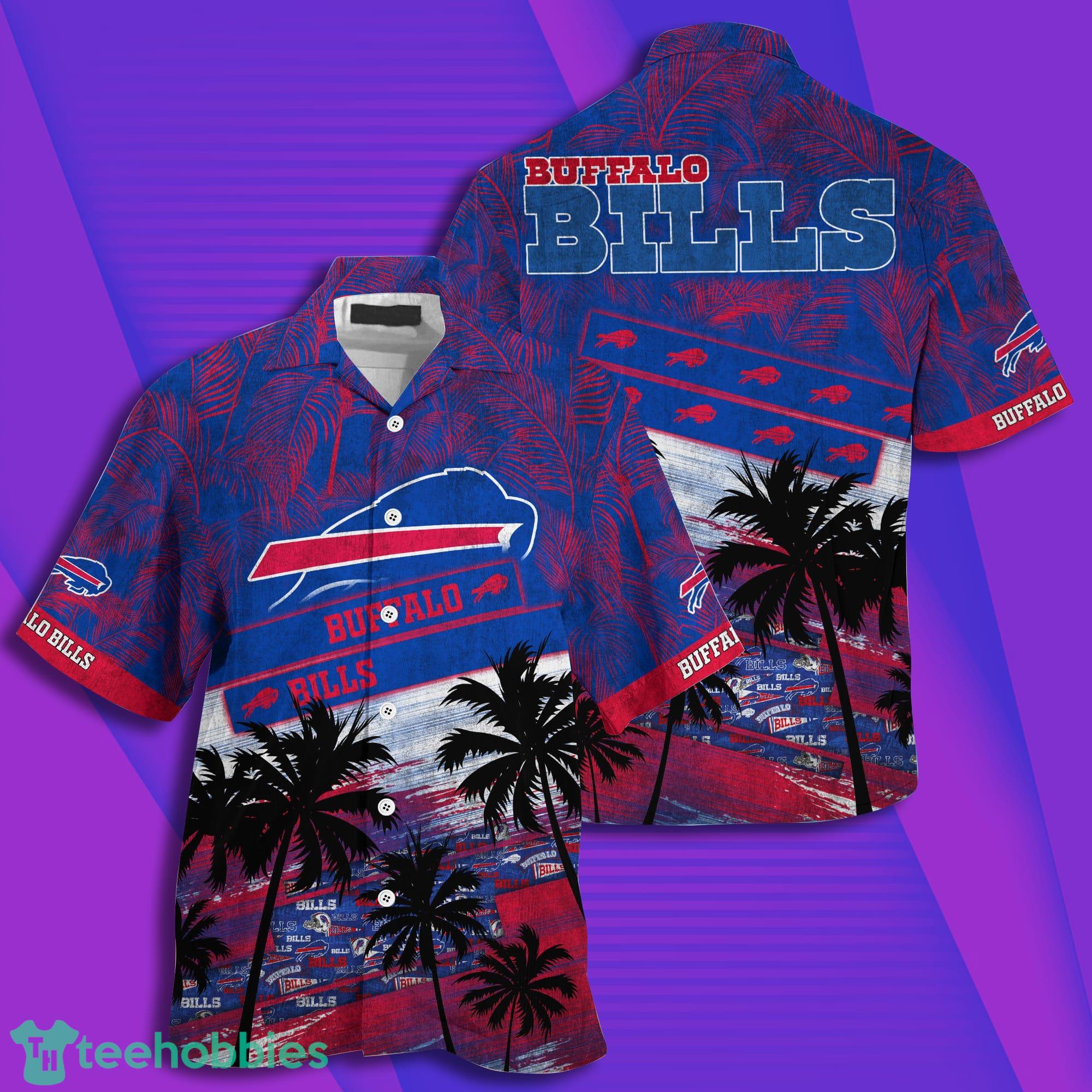 Buffalo Bills NFL And Tropical Pattern Combo Summer Hawaiian Shirt And Pants Product Photo 1