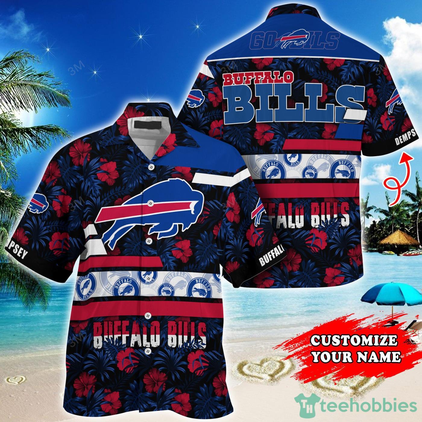 Buffalo Bills NFL Personalized Tropical Habicus Pattern Short Sleeves Hawaiian Shirt Product Photo 1