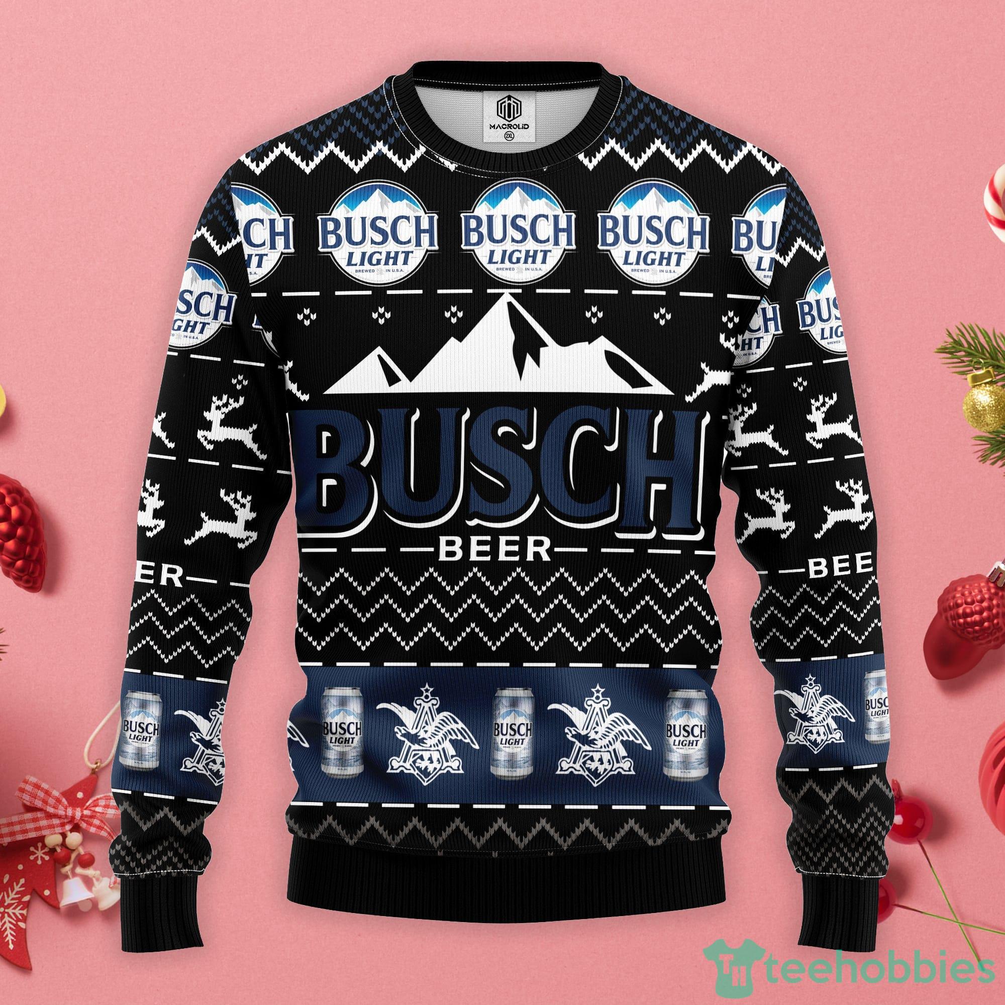 Busch Beer Lover Christmas Gift Ugly Christmas Sweater Product Photo 1