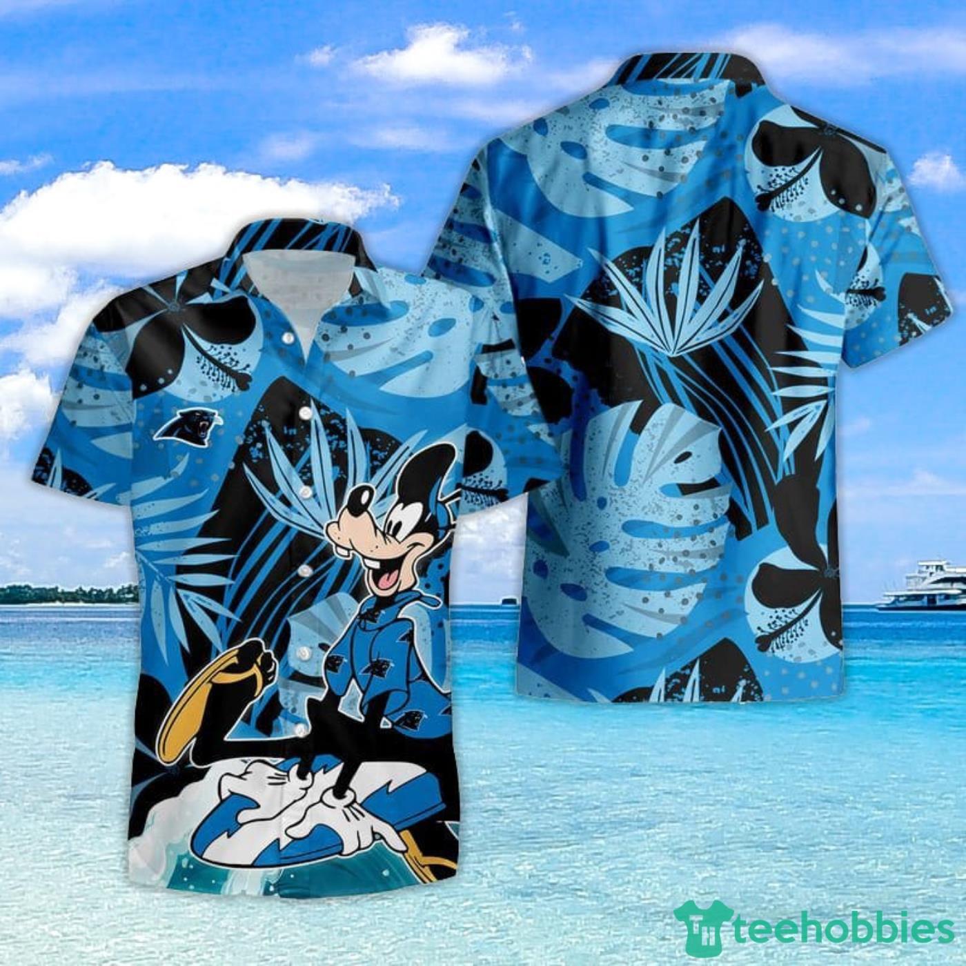Carolina Panthers Goofy Hawaiian Shirt and Shorts Product Photo 1