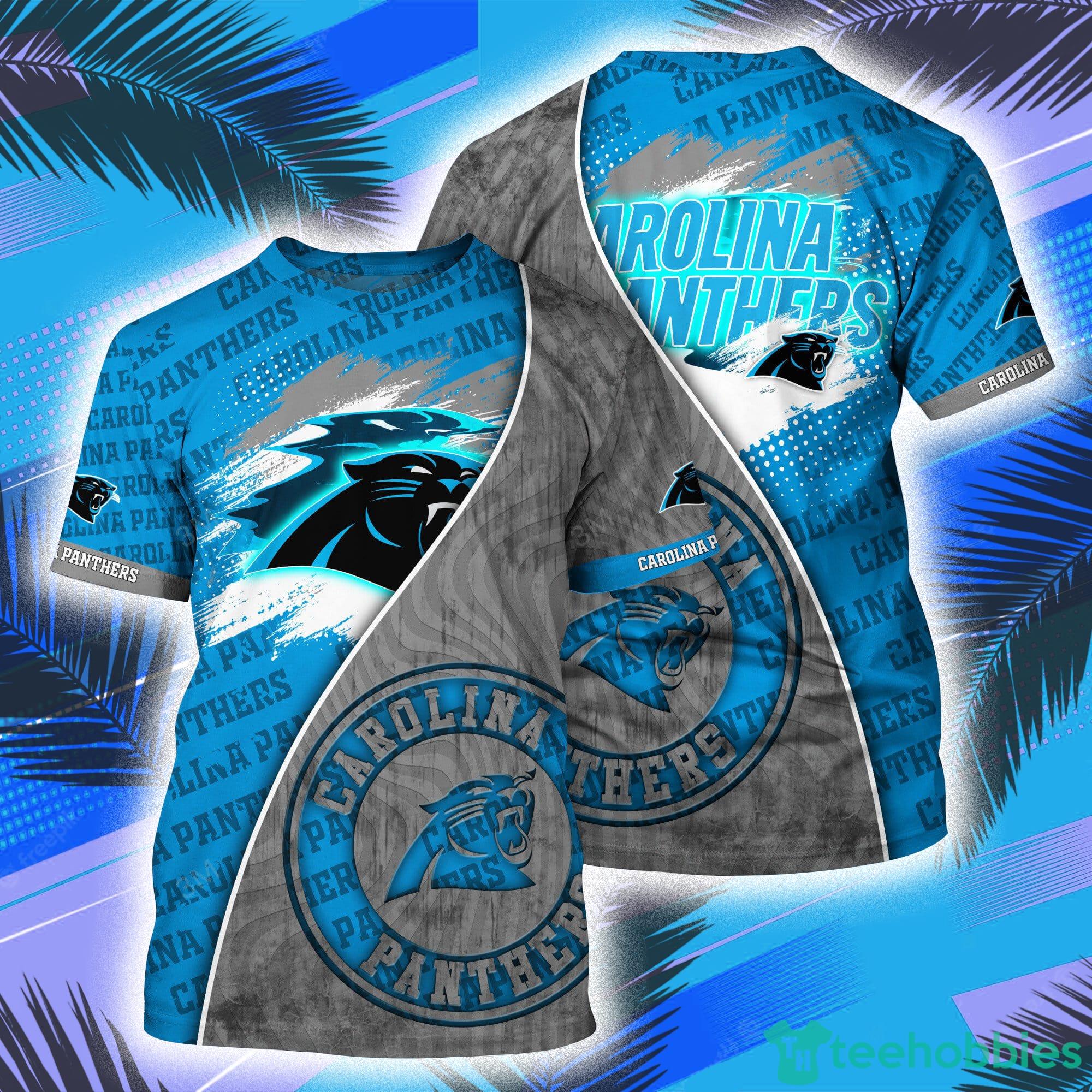 Carolina Panthers NFL Symbol All Over Print 3D T-Shirt Product Photo 1