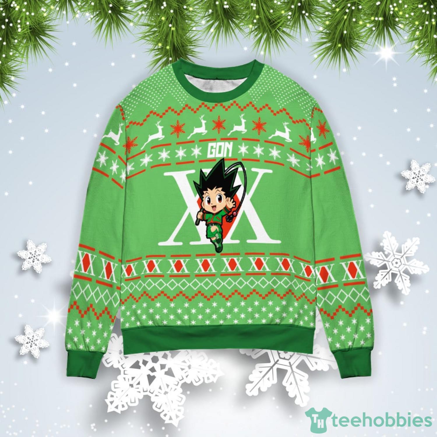 Chibi Gon Christmas Gift Ugly Christmas Sweater Product Photo 1