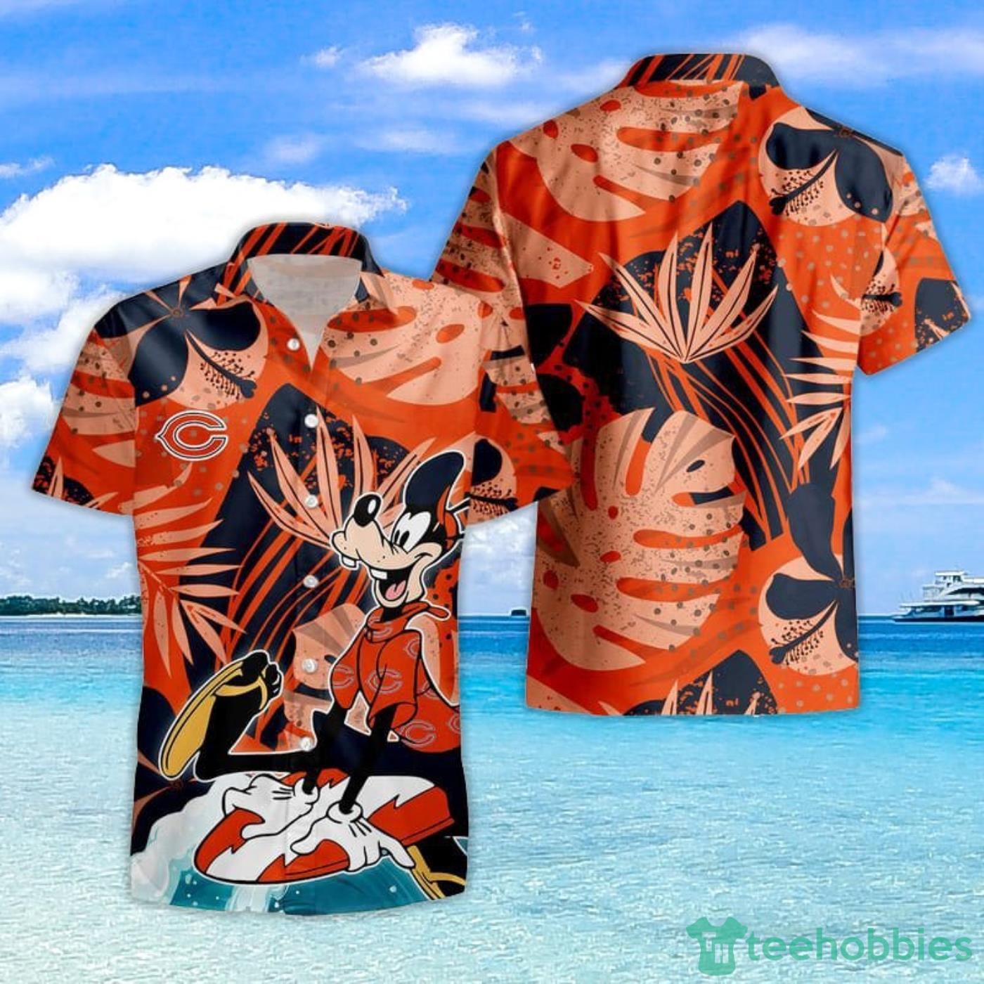 Chicago Bears Goofy Hawaiian Shirt and Shorts Product Photo 1