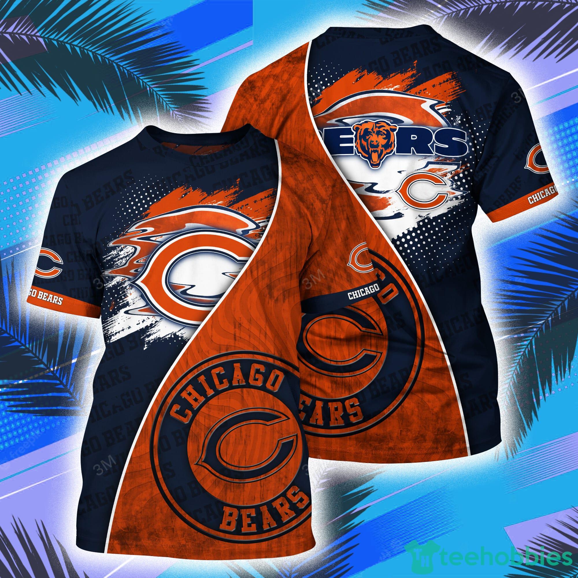 Chicago Bears NFL All Over Print 3D T-Shirt Product Photo 1