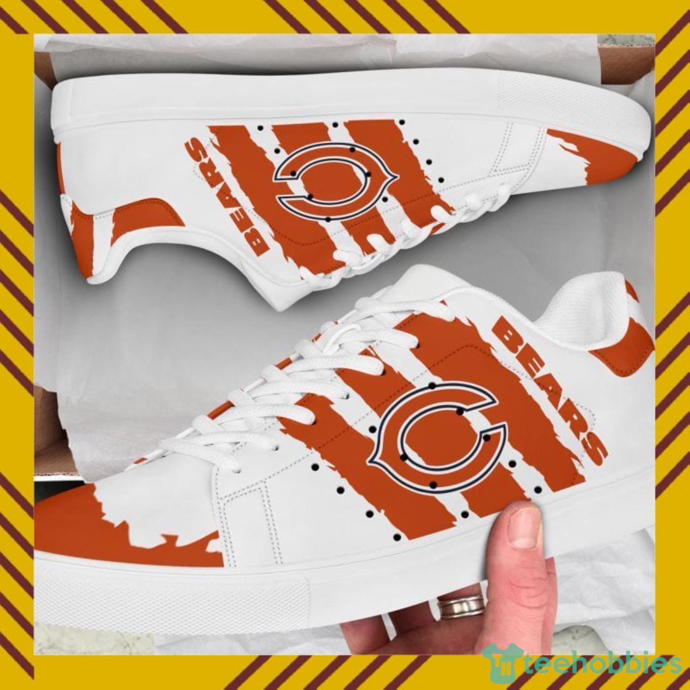 Chicago Bears NFL Black And White Skate Shoes Product Photo 1