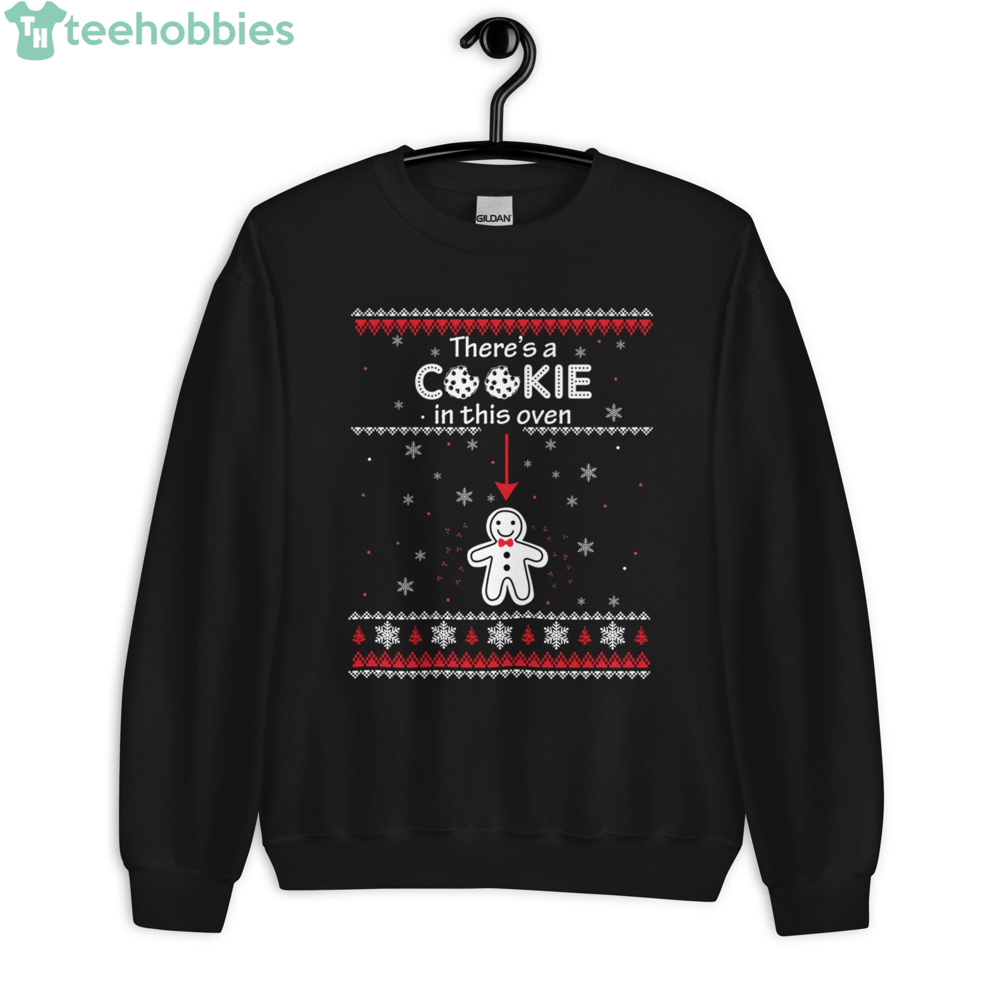 Christmas Couple There's A Cookie In This Oven Shirt Product Photo 1