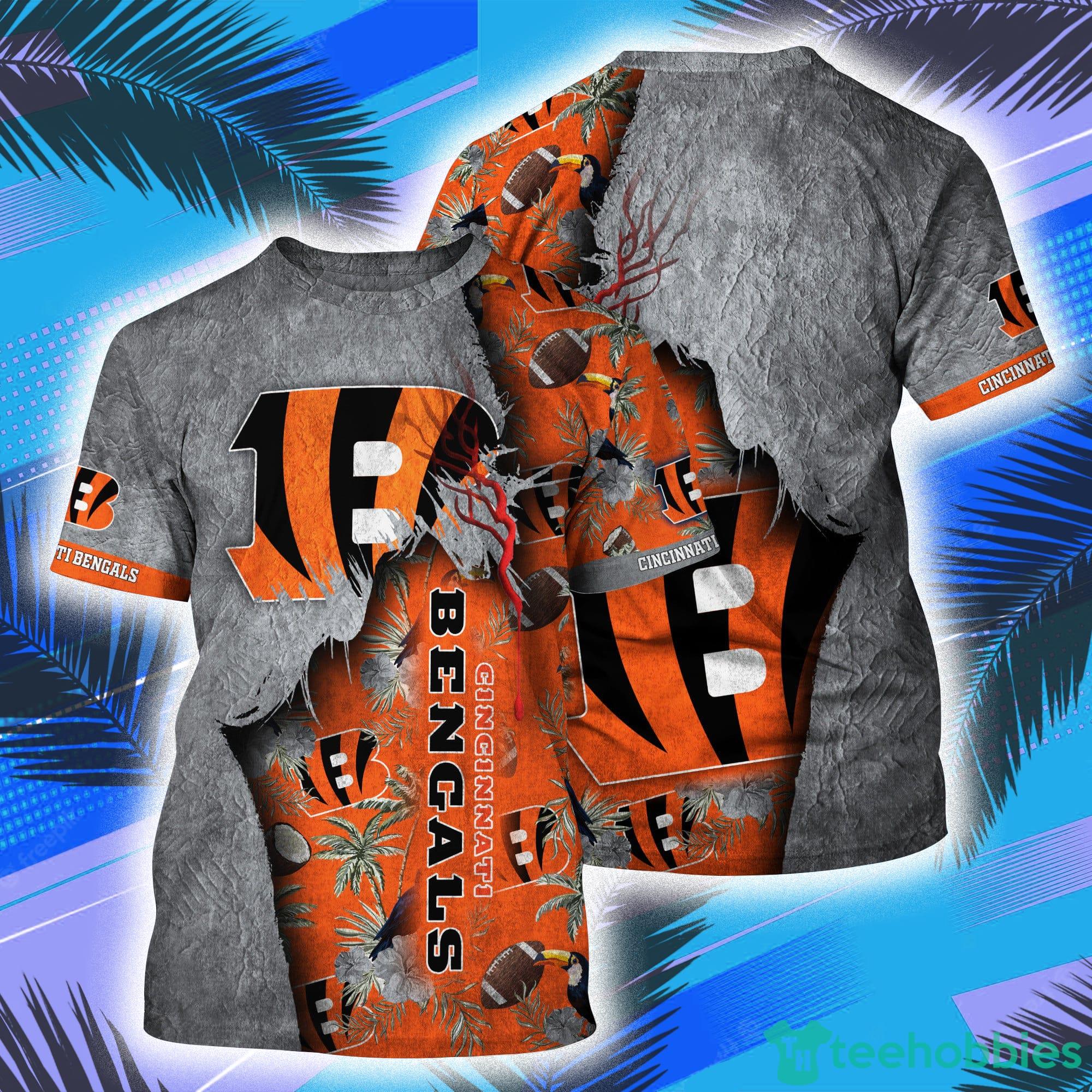 Cincinnati Bengals NFL All Over Print 3D T-Shirt Product Photo 1