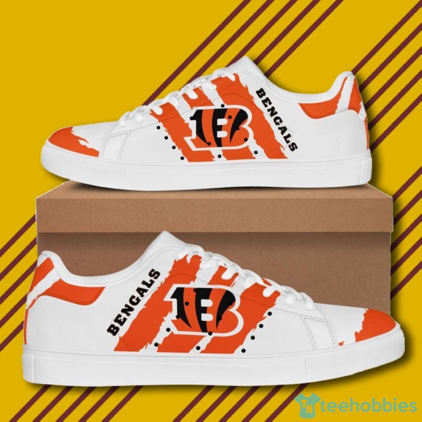 Cincinnati Bengals Womens Midsole White Sneakers