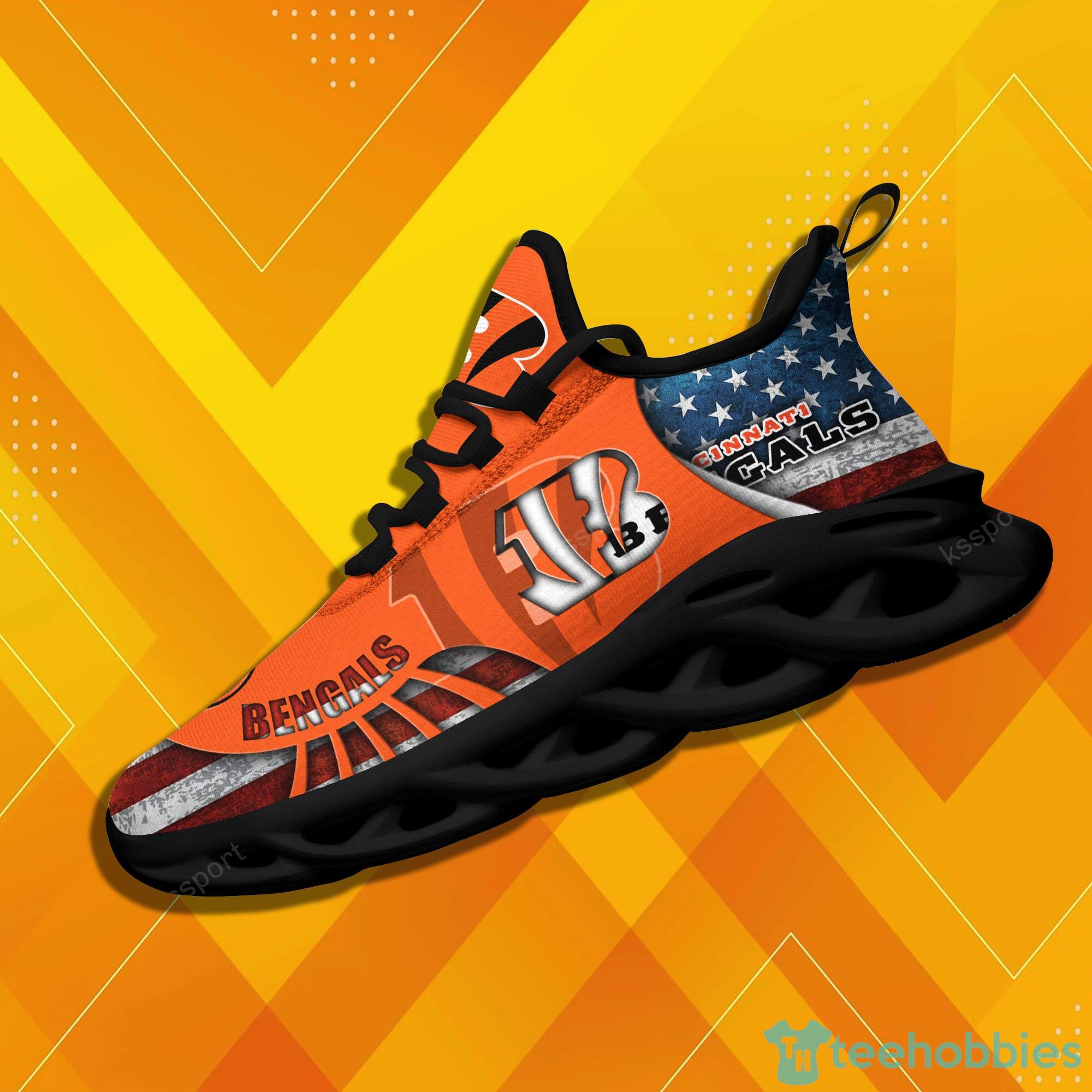 Cincinnati Bengals Running Max Soul Shoes V12 On Sale - Tana Elegant