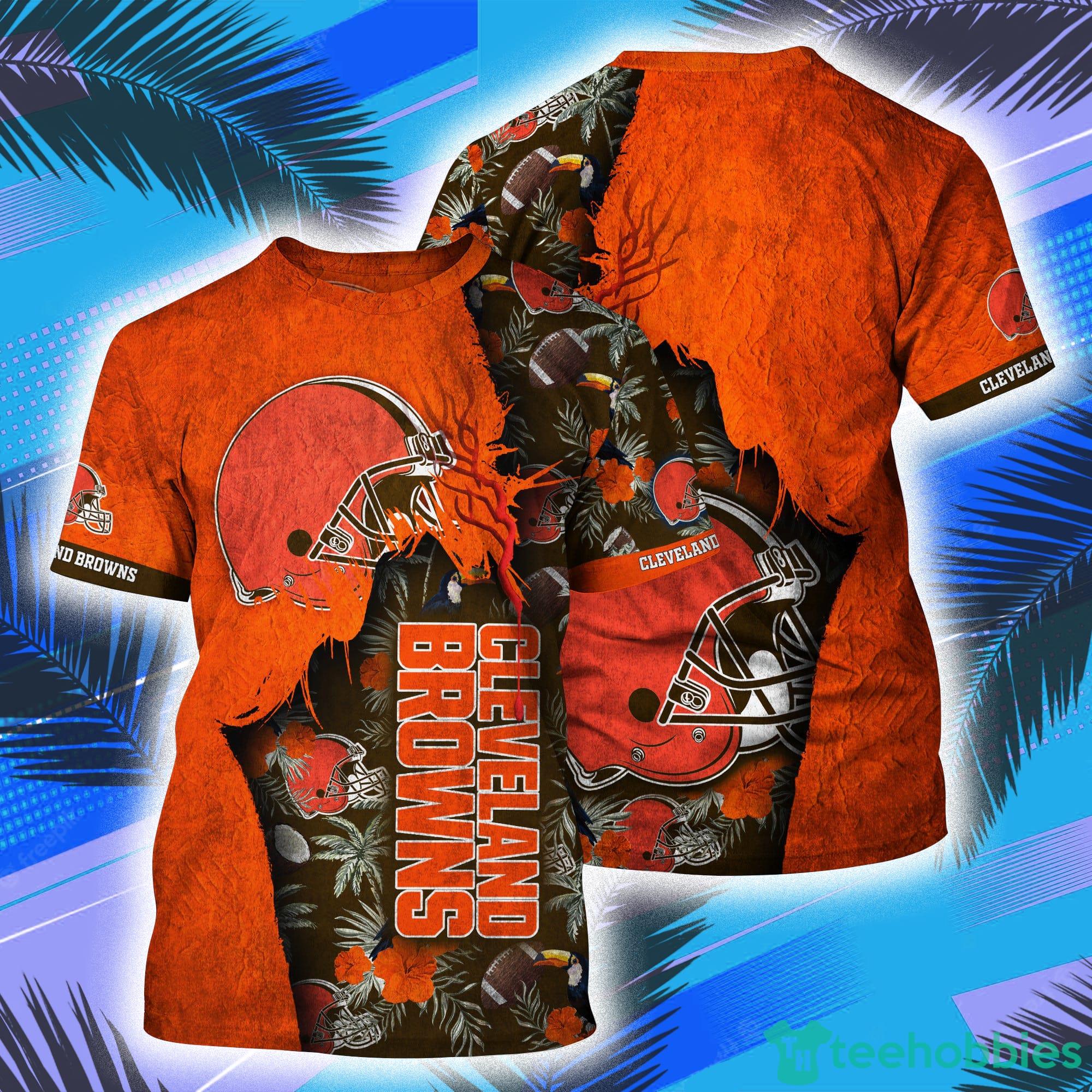 Cleveland Browns NFL All Over Print 3D T-Shirt Product Photo 1