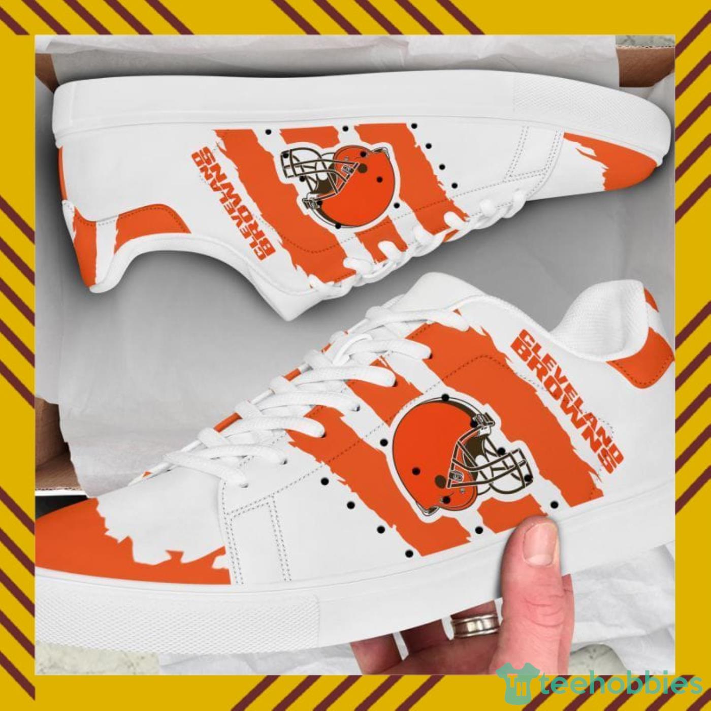 Cleveland Browns NFL Low Top Skate Shoes For Men And Women - Freedomdesign