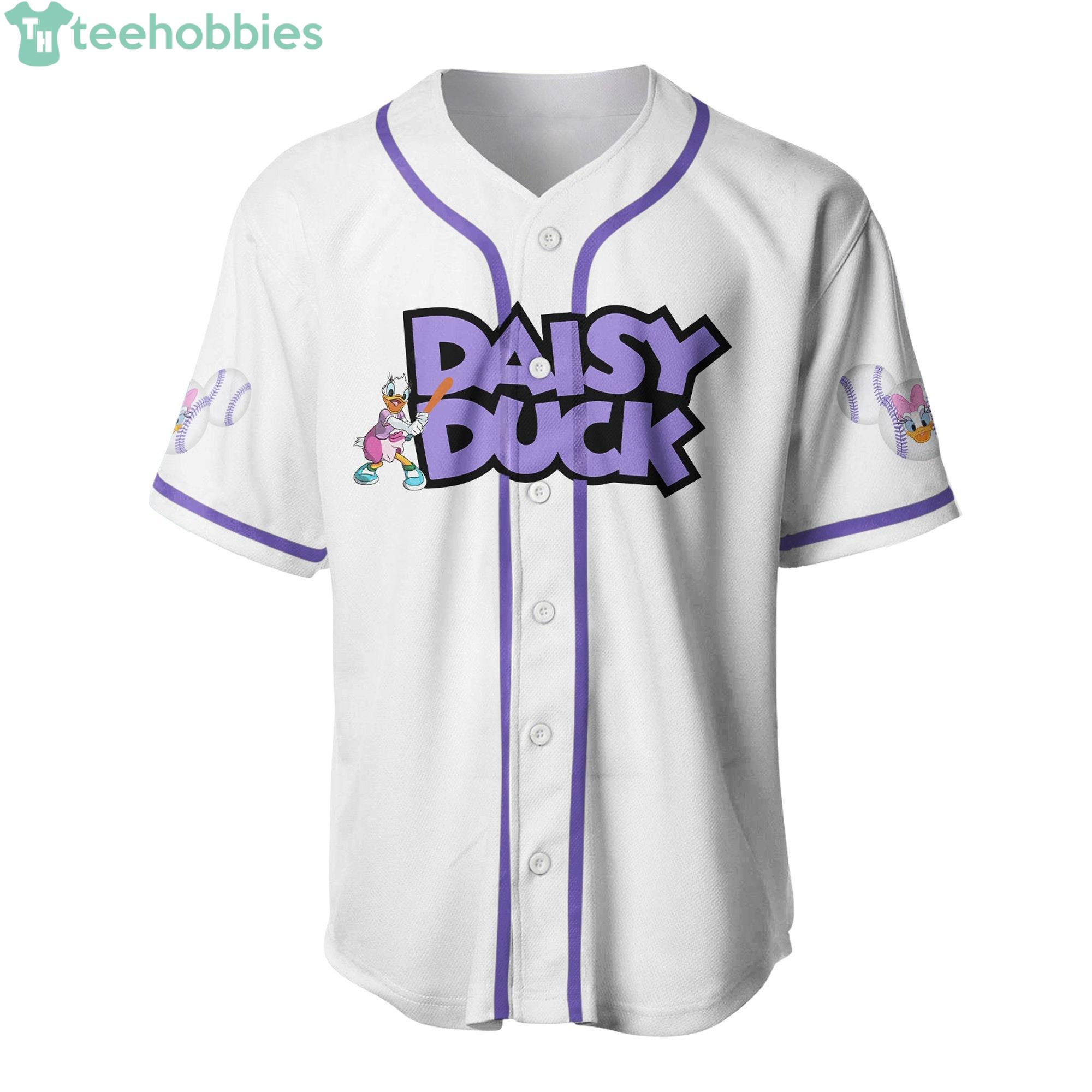 Daisy Duck Disney Cartoon Graphics All Over Print Unisex Baseball Jersey -  White - Senprintmart Store