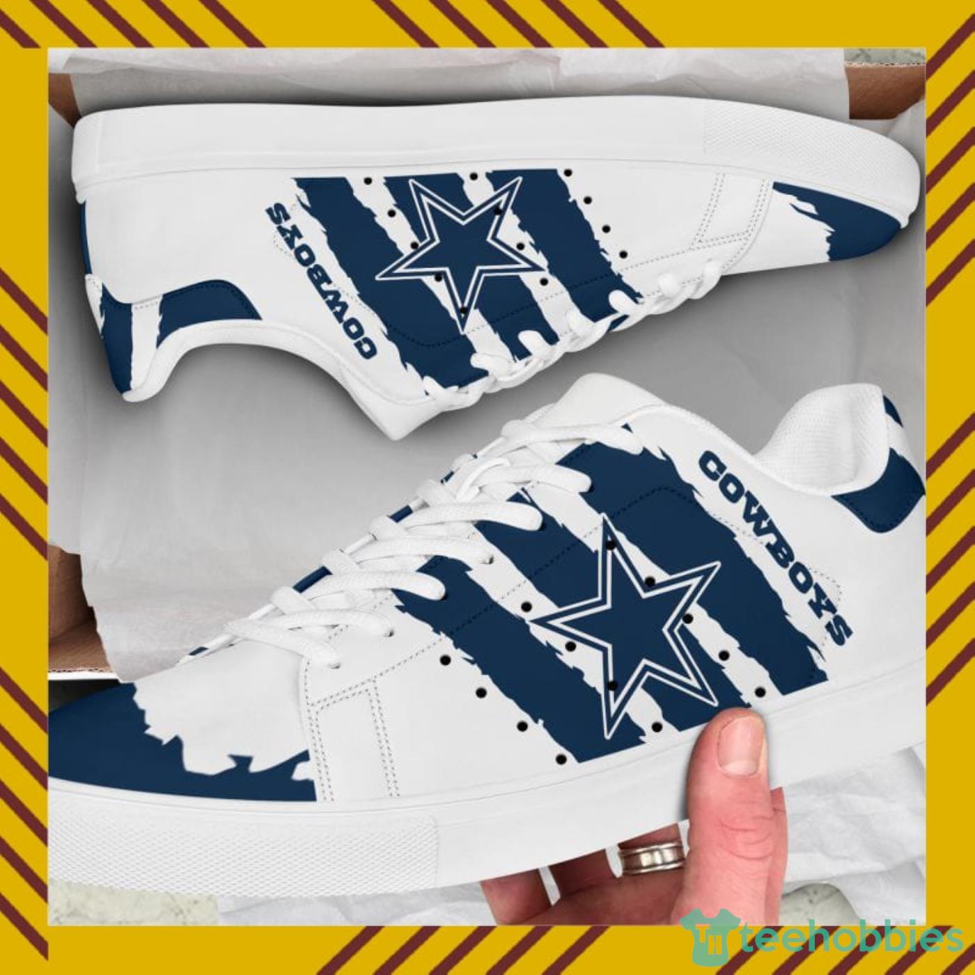 Dallas Cowboys NFL Black And White Skate Shoes Product Photo 1