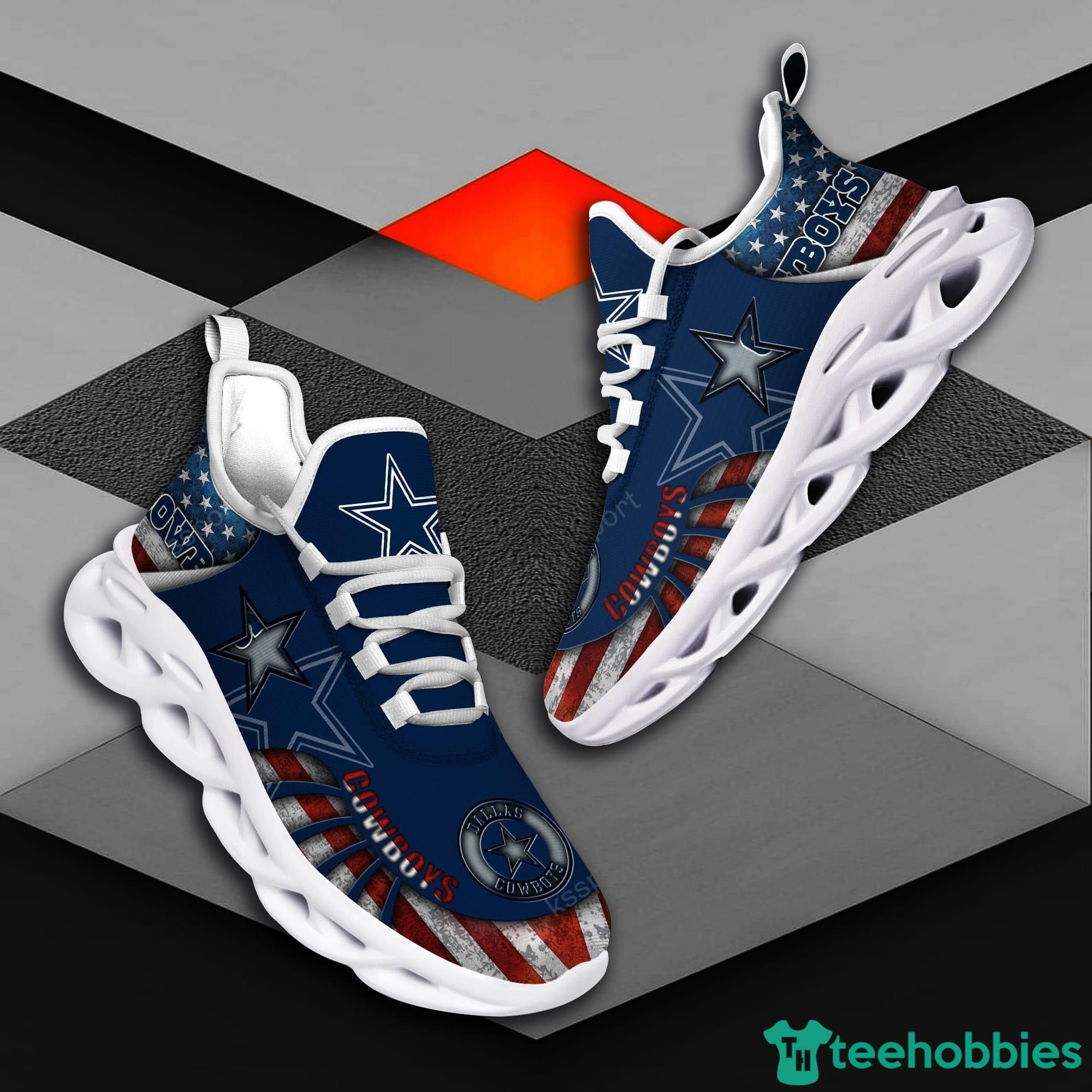 Dallas Cowboys NFL Striped Style Special Max Soul Shoes Running Sneakers  For Men And Women - YesItCustom