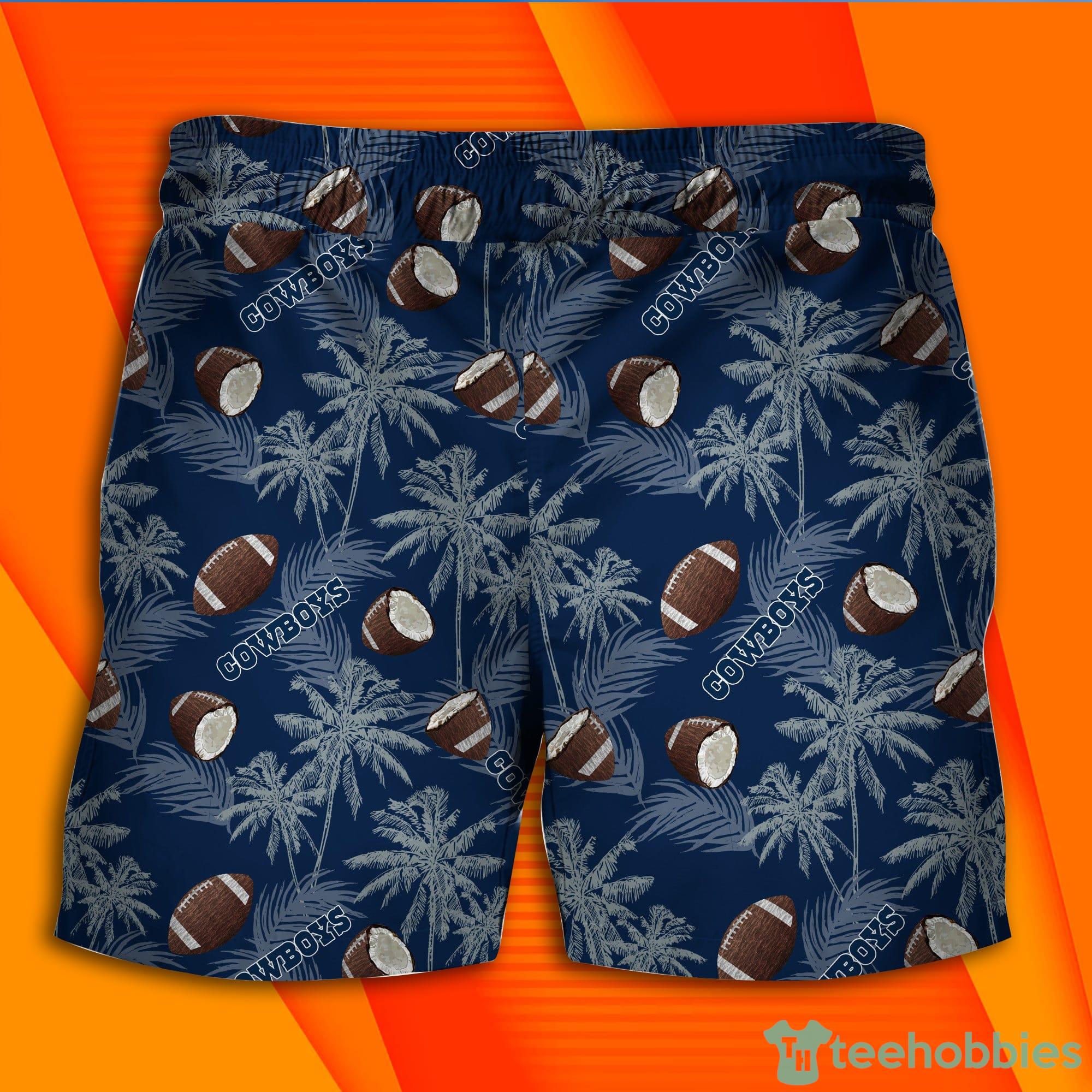 NFL Dallas Cowboys Palm Trees Short Sleeve Hawaiian Shirt And