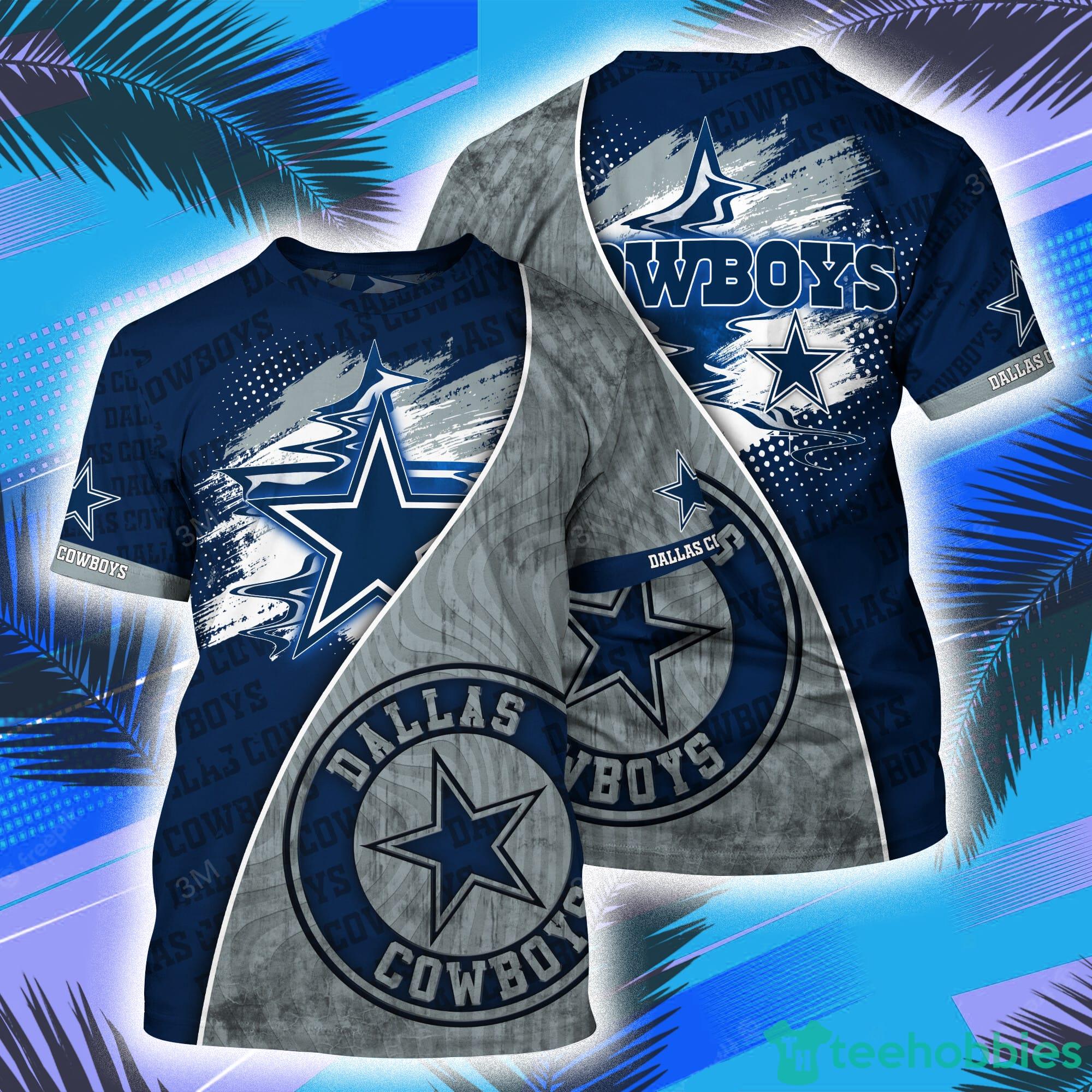 Dallas Cowboys NFL Symbol All Over Print 3D T-Shirt Product Photo 1