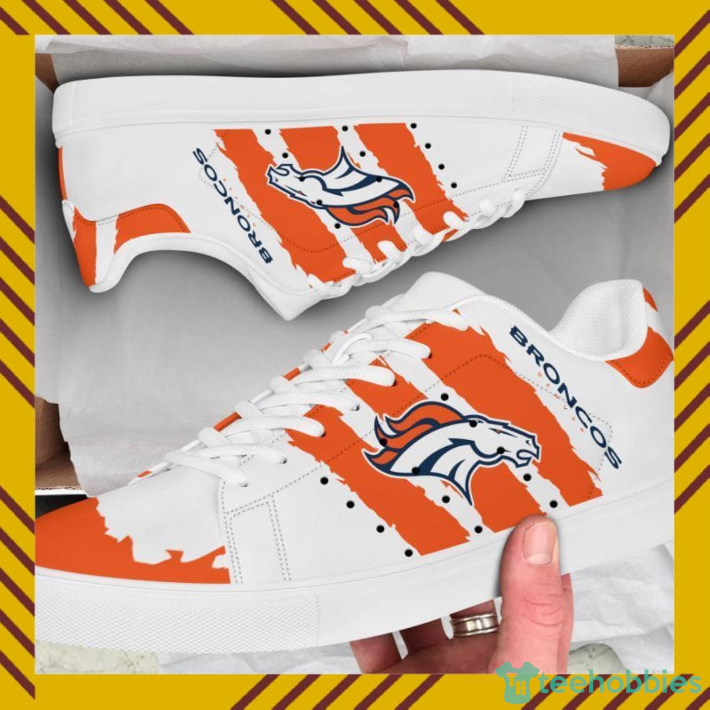 Denver Broncos NFL Black And White Skate Shoes Product Photo 1
