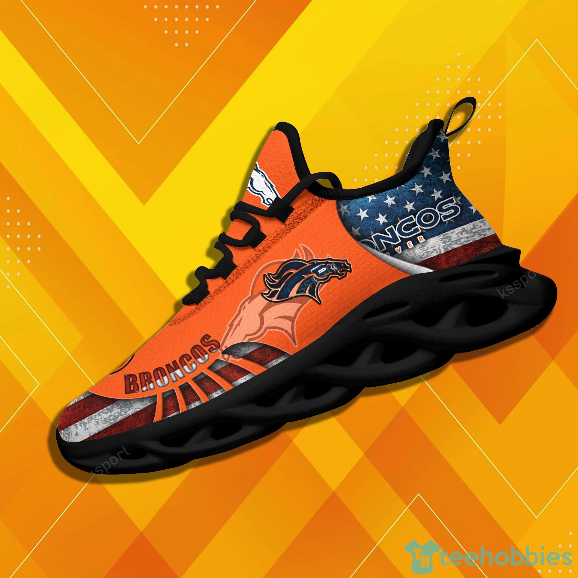 Denver Broncos NFL New Clunky Sneakers Max Soul Shoes For Men And