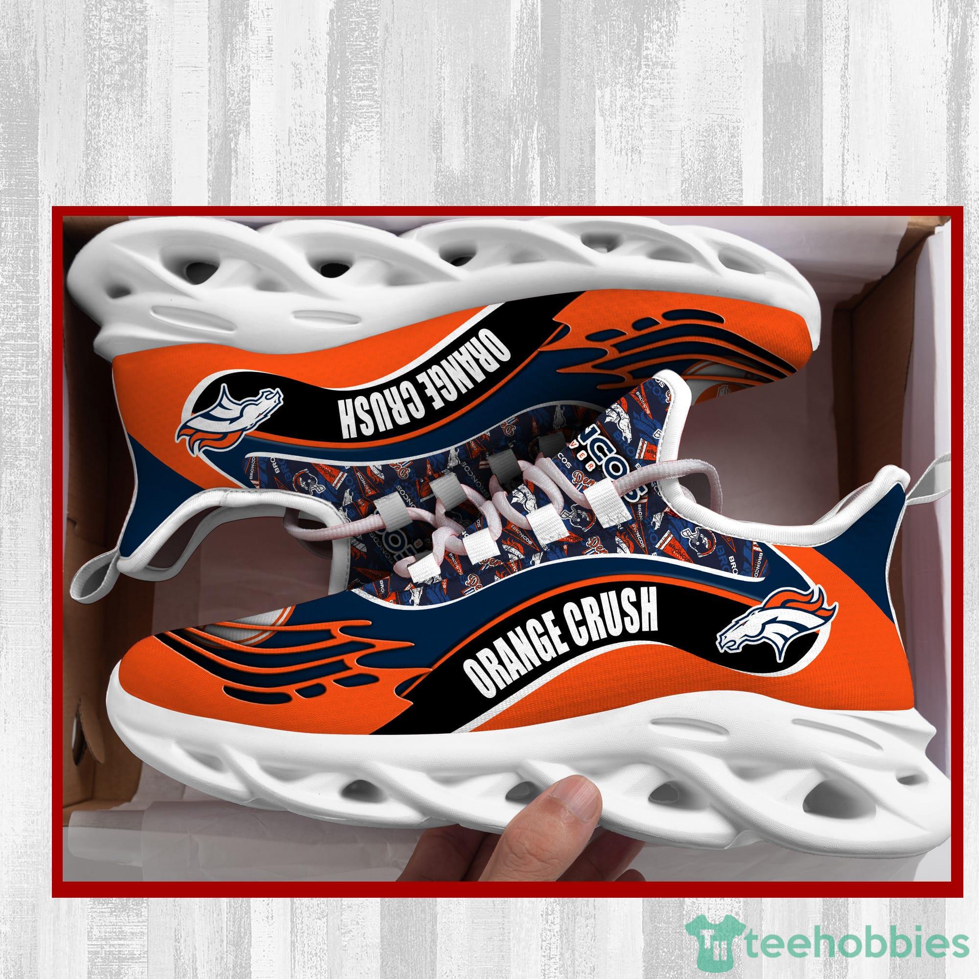 Denver Broncos NFL Max Soul Shoes Custom Name Sneakers For Men And