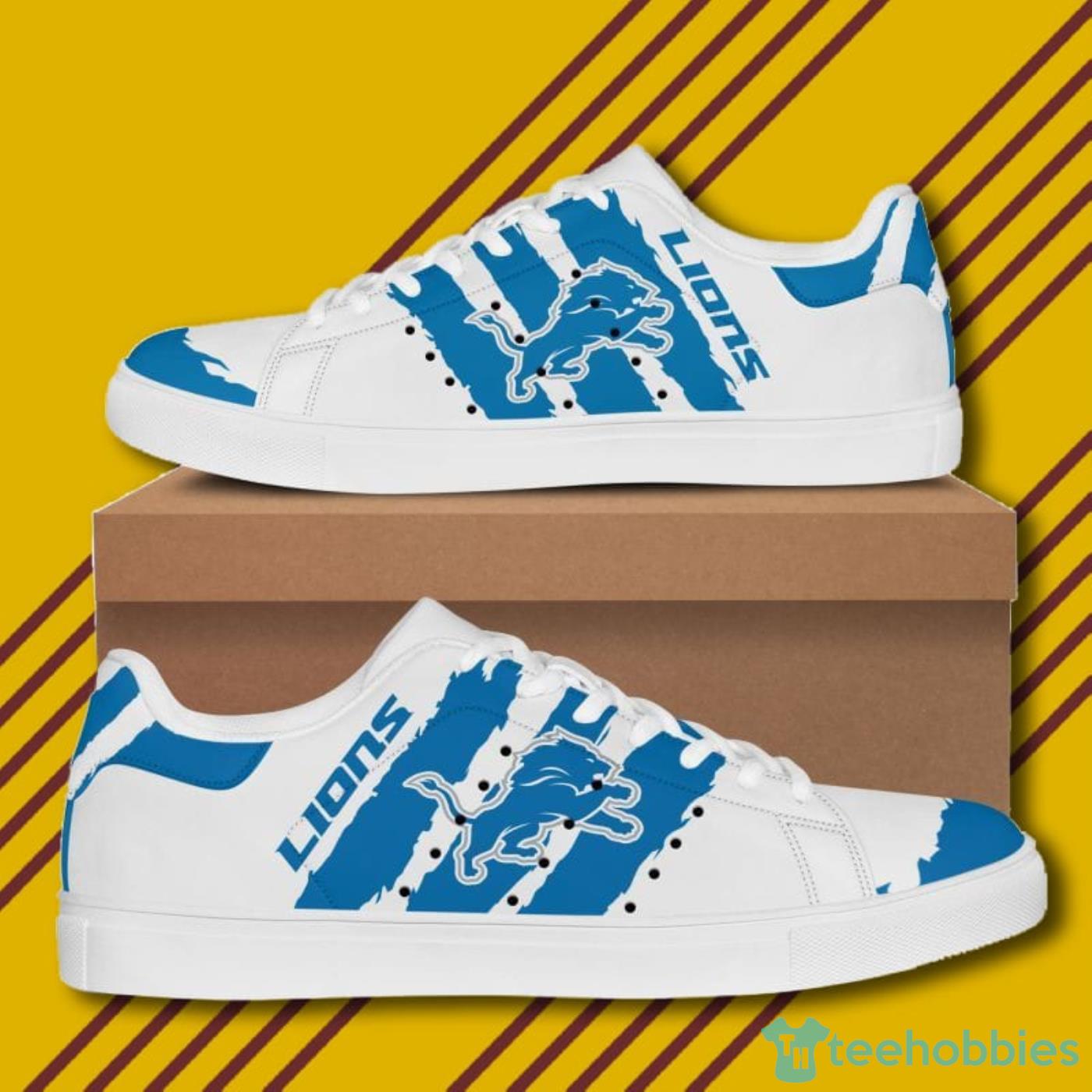 Detroit Lions NFL Black And White Skate Shoes Product Photo 2 Detroit Lions NFL Black And White Skate Shoes Product Photo 2