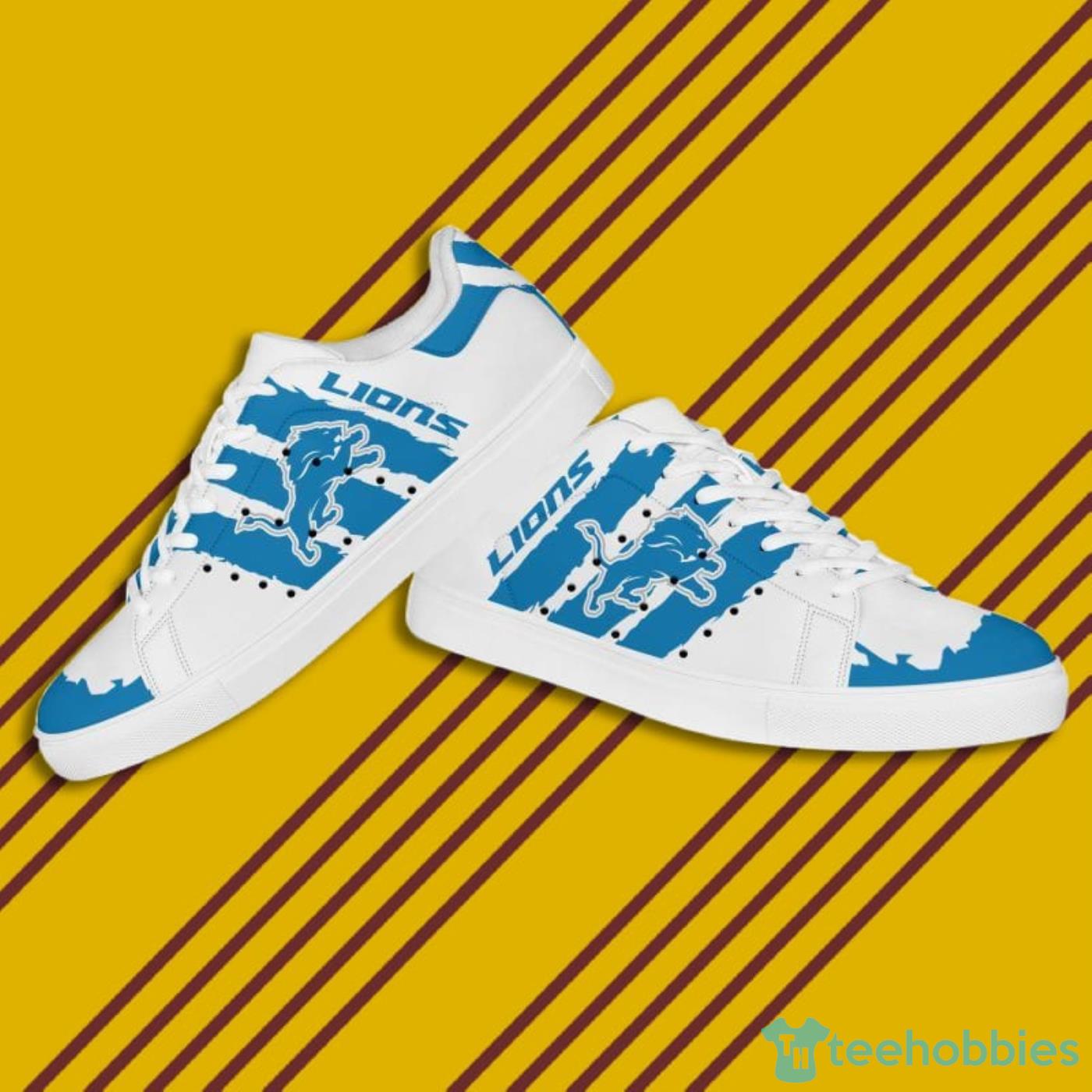 Detroit Lions NFL Black And White Skate Shoes Product Photo 3 Detroit Lions NFL Black And White Skate Shoes Product Photo 3