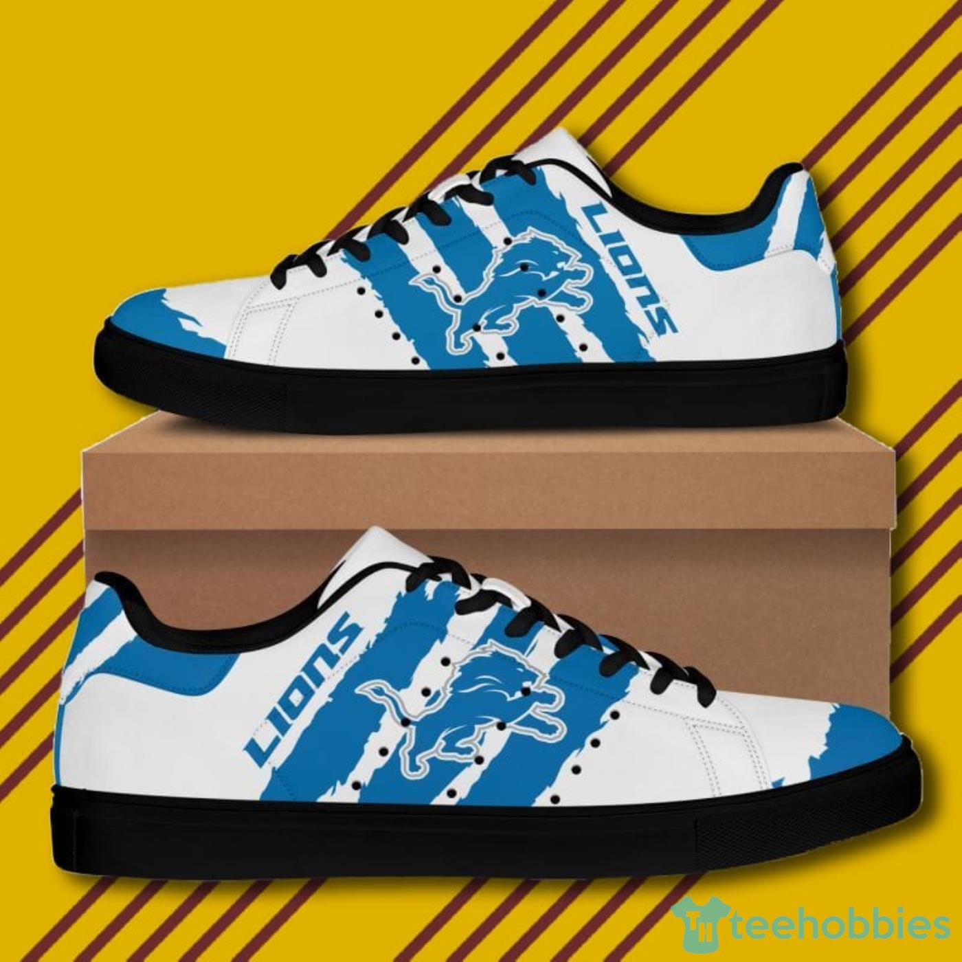 Detroit Lions NFL Black And White Skate Shoes image Detroit Lions NFL Black And White Skate Shoes Product Photo 5