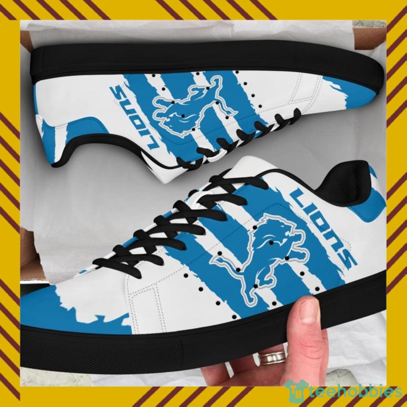 Detroit Lions NFL Black And White Skate Shoes Product Photo 8 Detroit Lions NFL Black And White Skate Shoes Product Photo 8