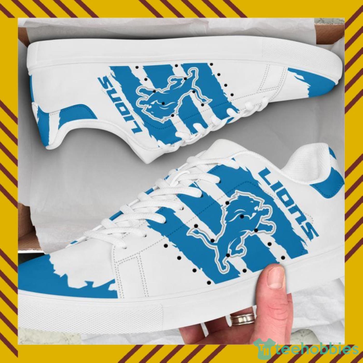 Detroit Lions NFL Black And White Skate Shoes Product Photo 1